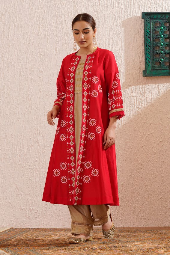 Red Jacket Set