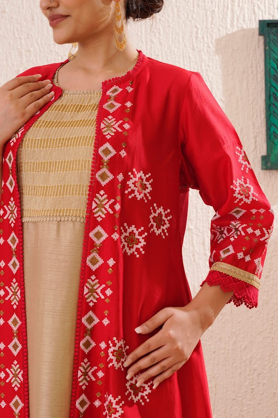 Red Jacket Set