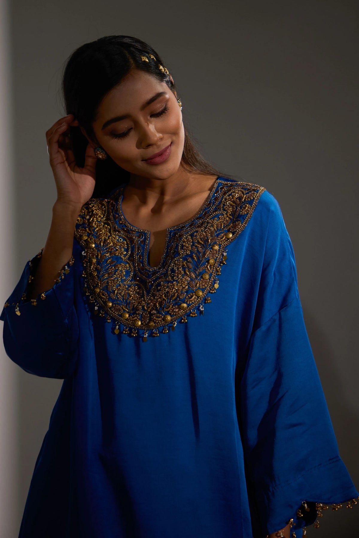NILAMBARI SET- BLUE