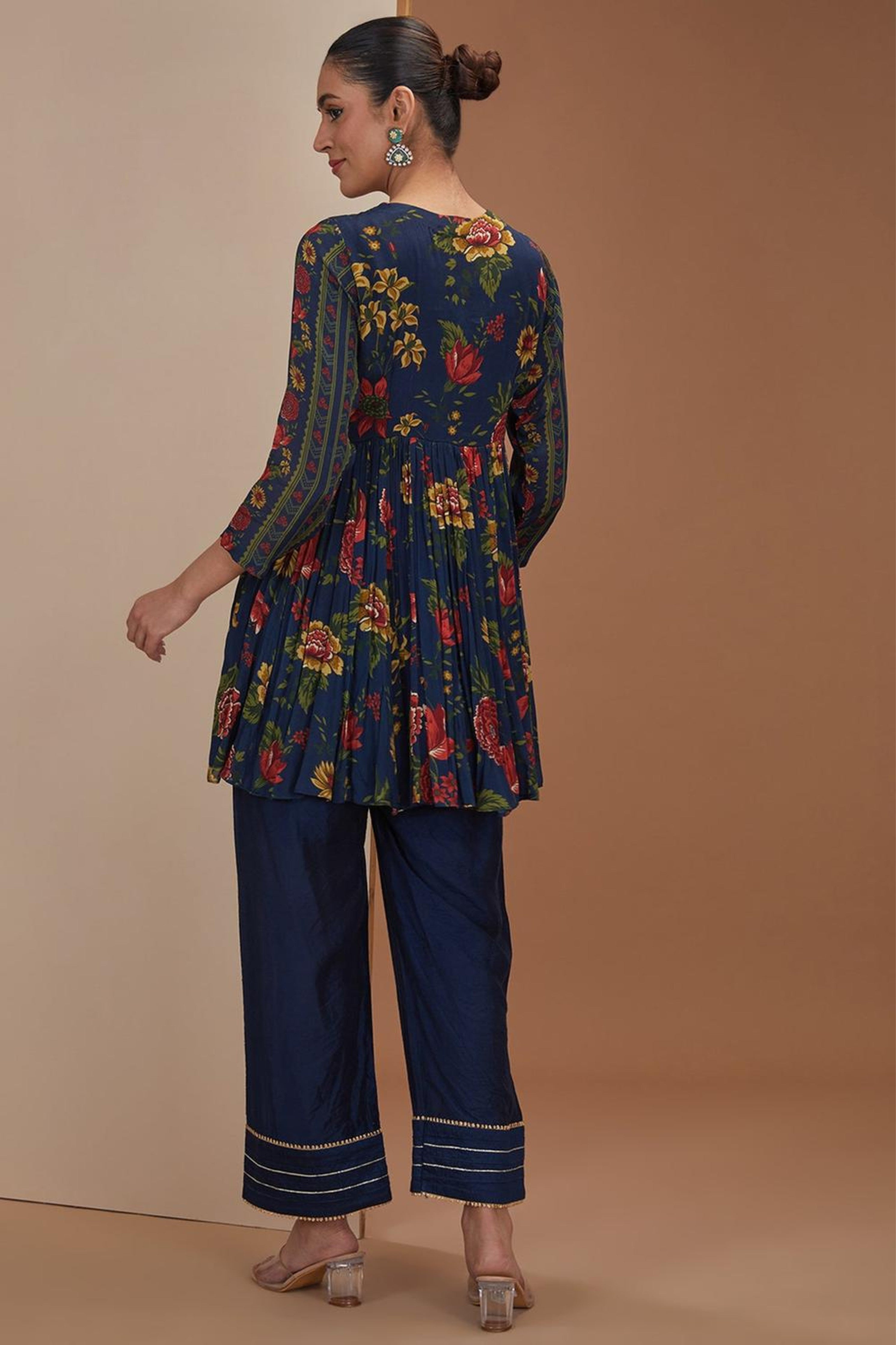 Blue Short Kurta Set
