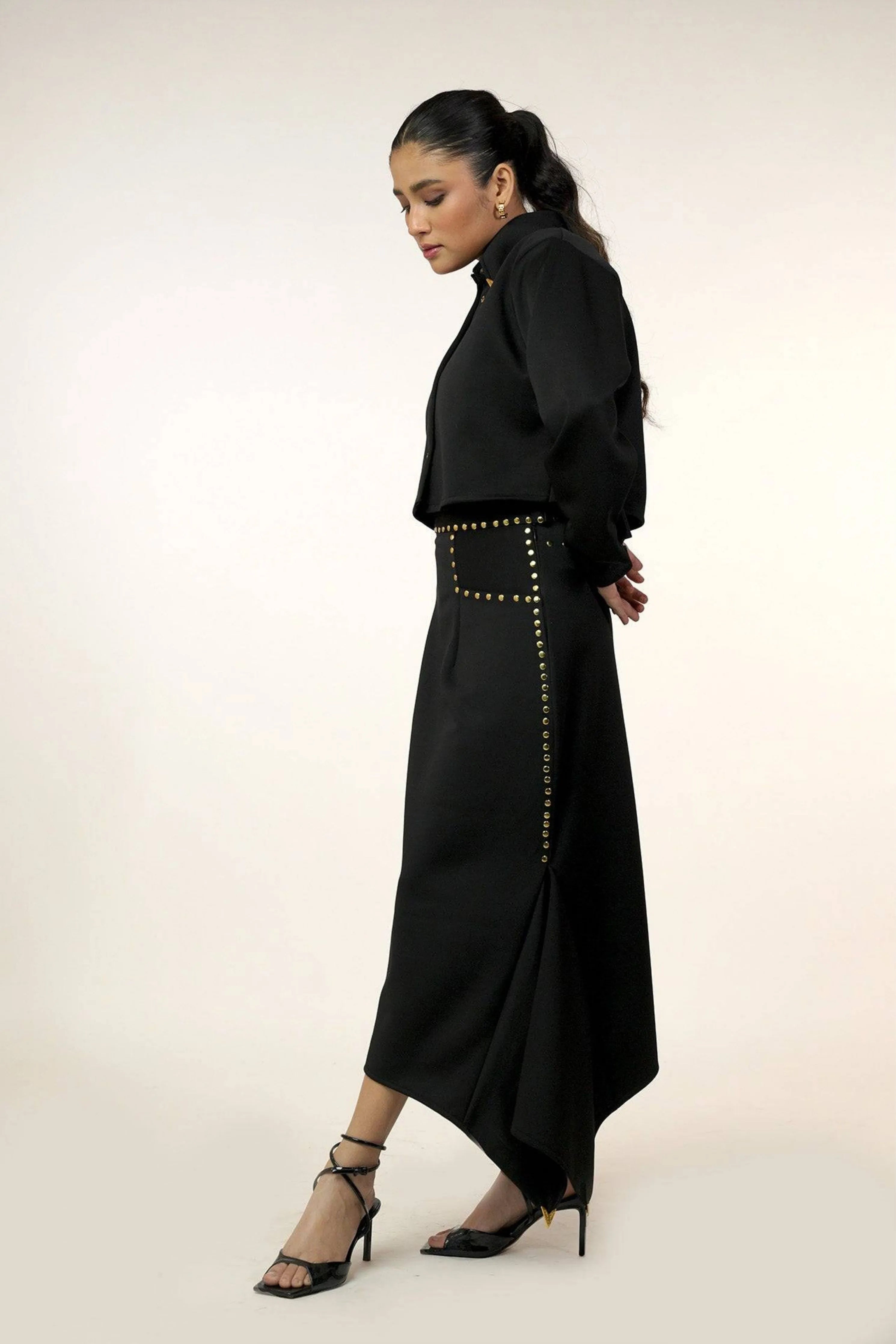 Embellished Suede Co-Ord