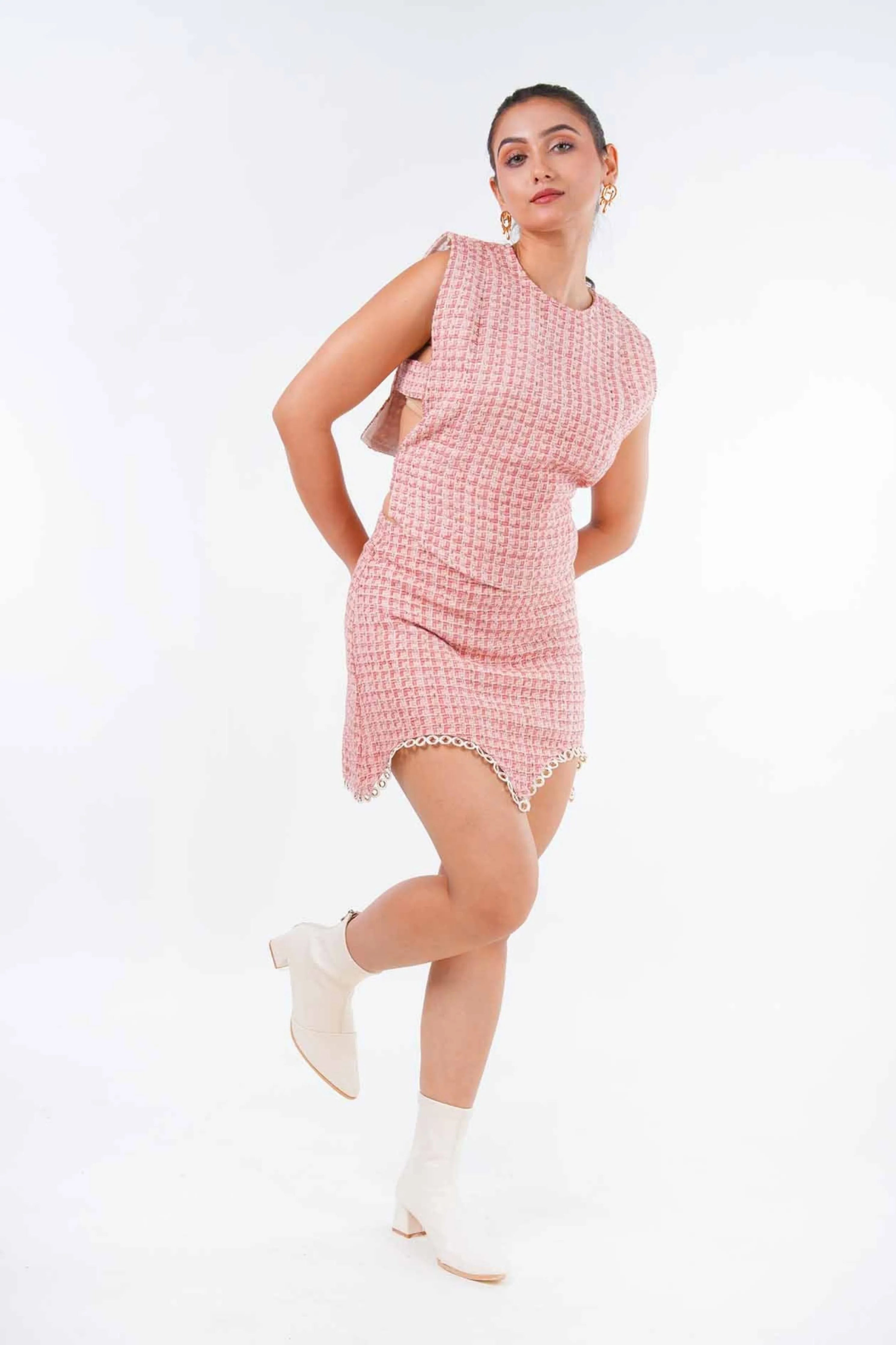 Blush Tweed Co-Ord