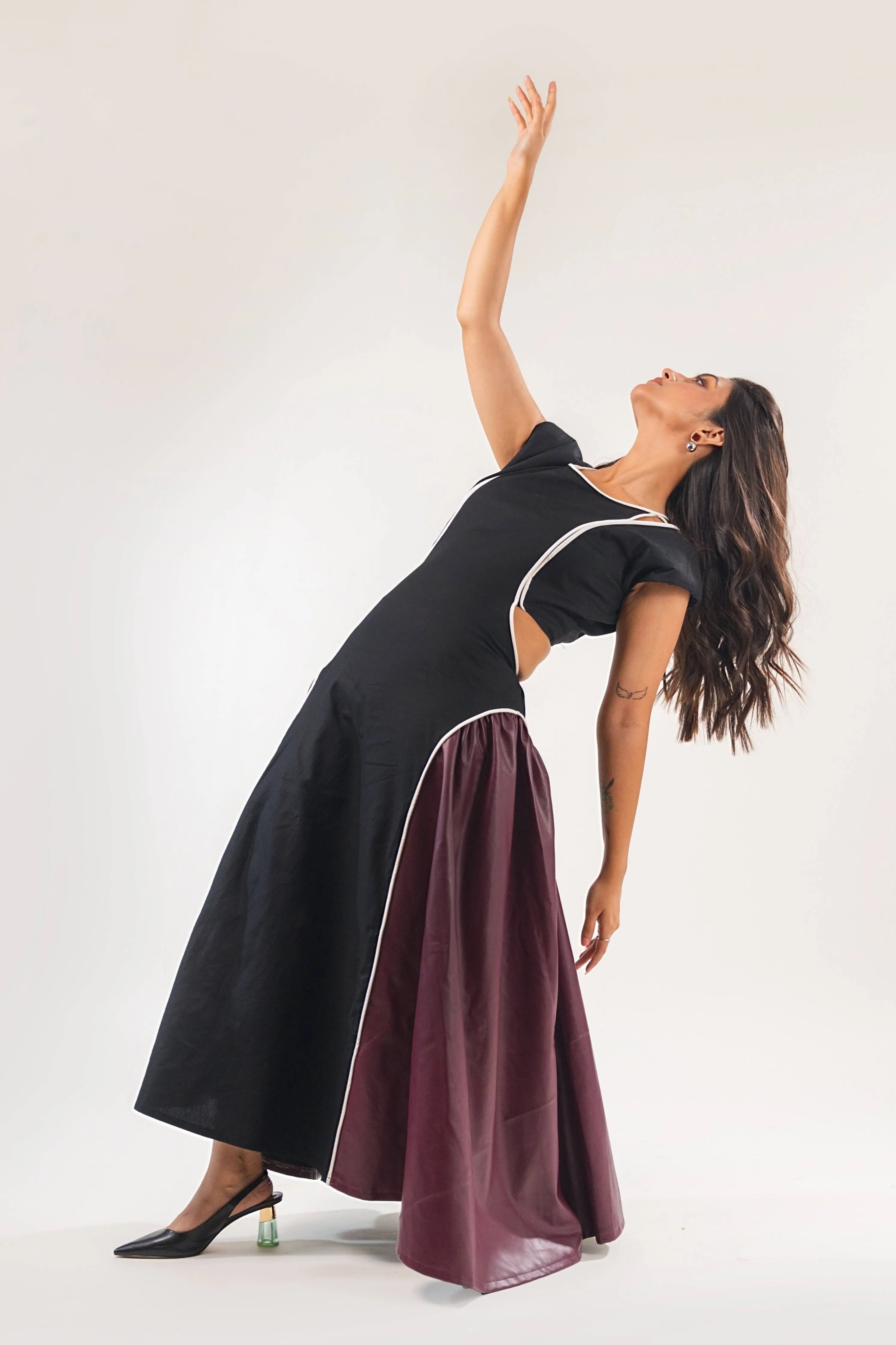 Leather Fusion Dress