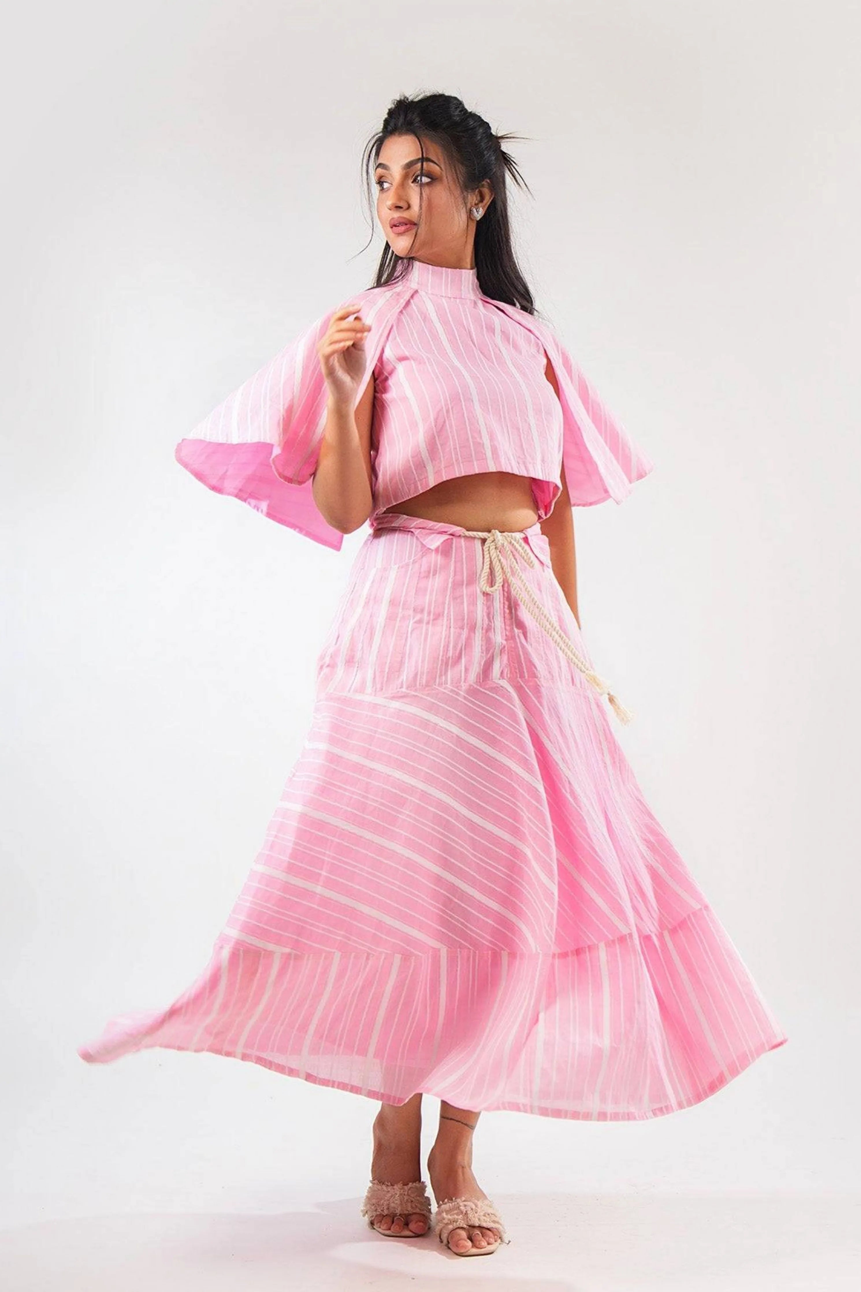 Pink Stripe Co-Ord  Set
