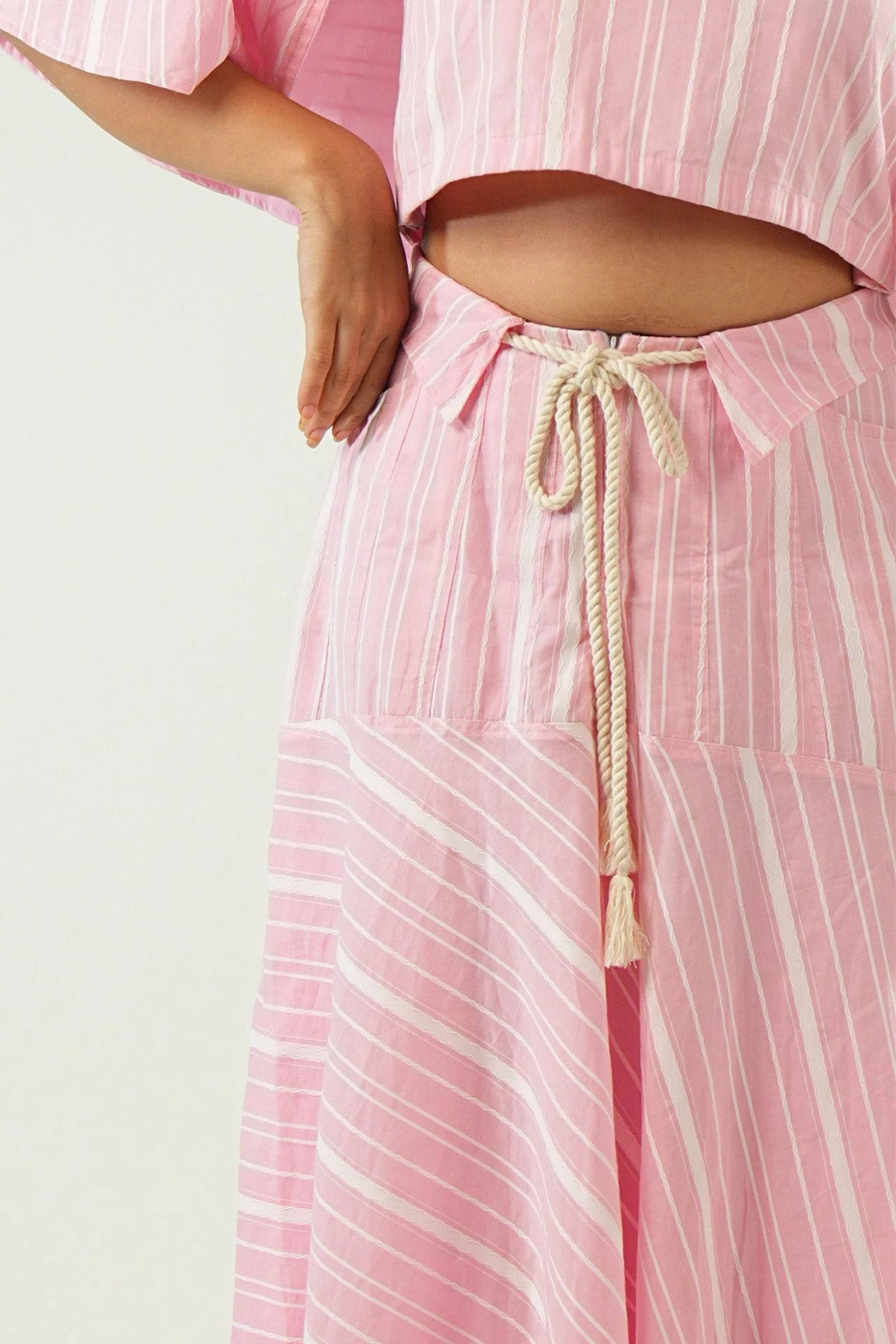Pink Stripe Co-Ord  Set
