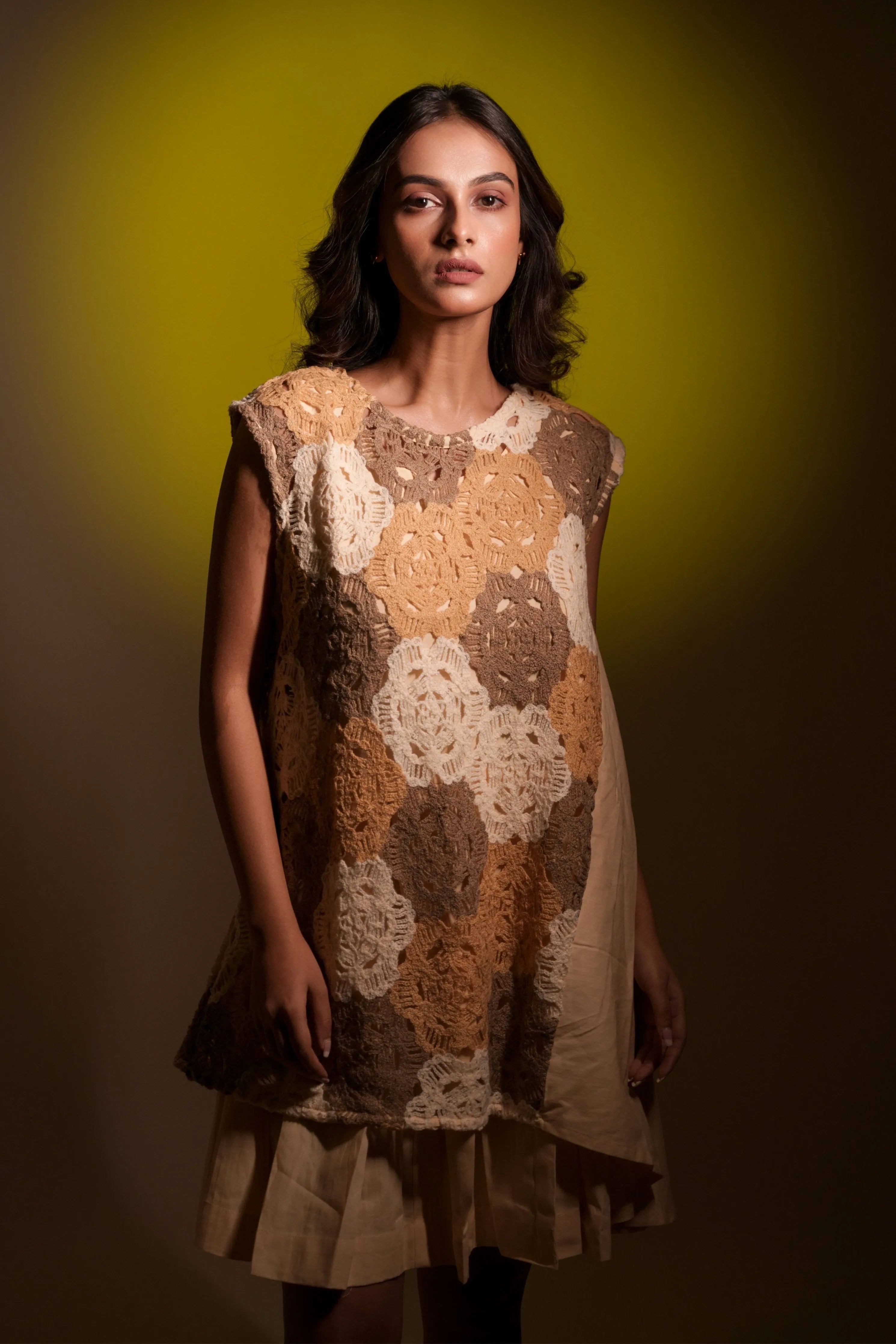 Crochet Floral Dress