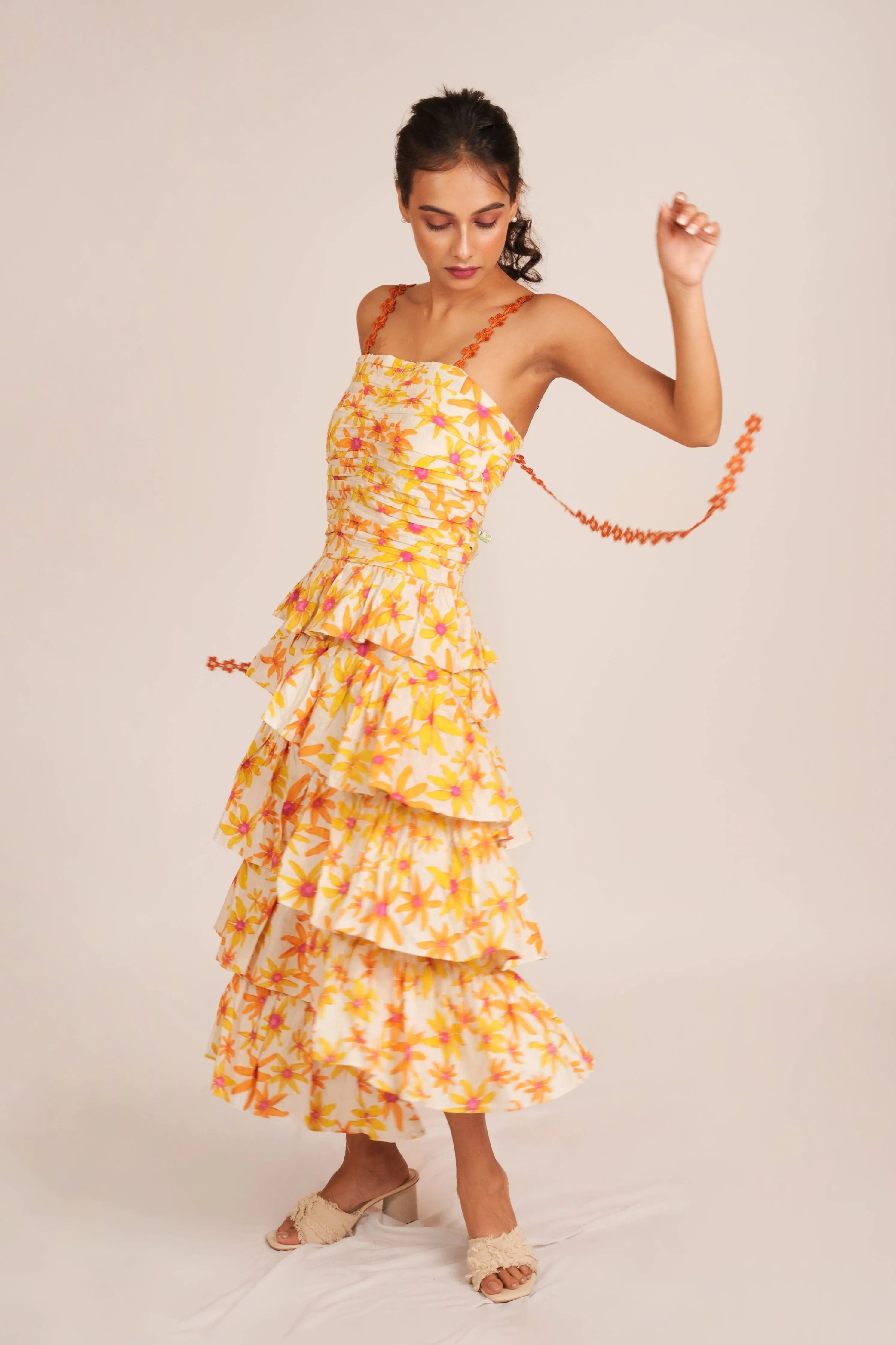 Layered Printed Dress