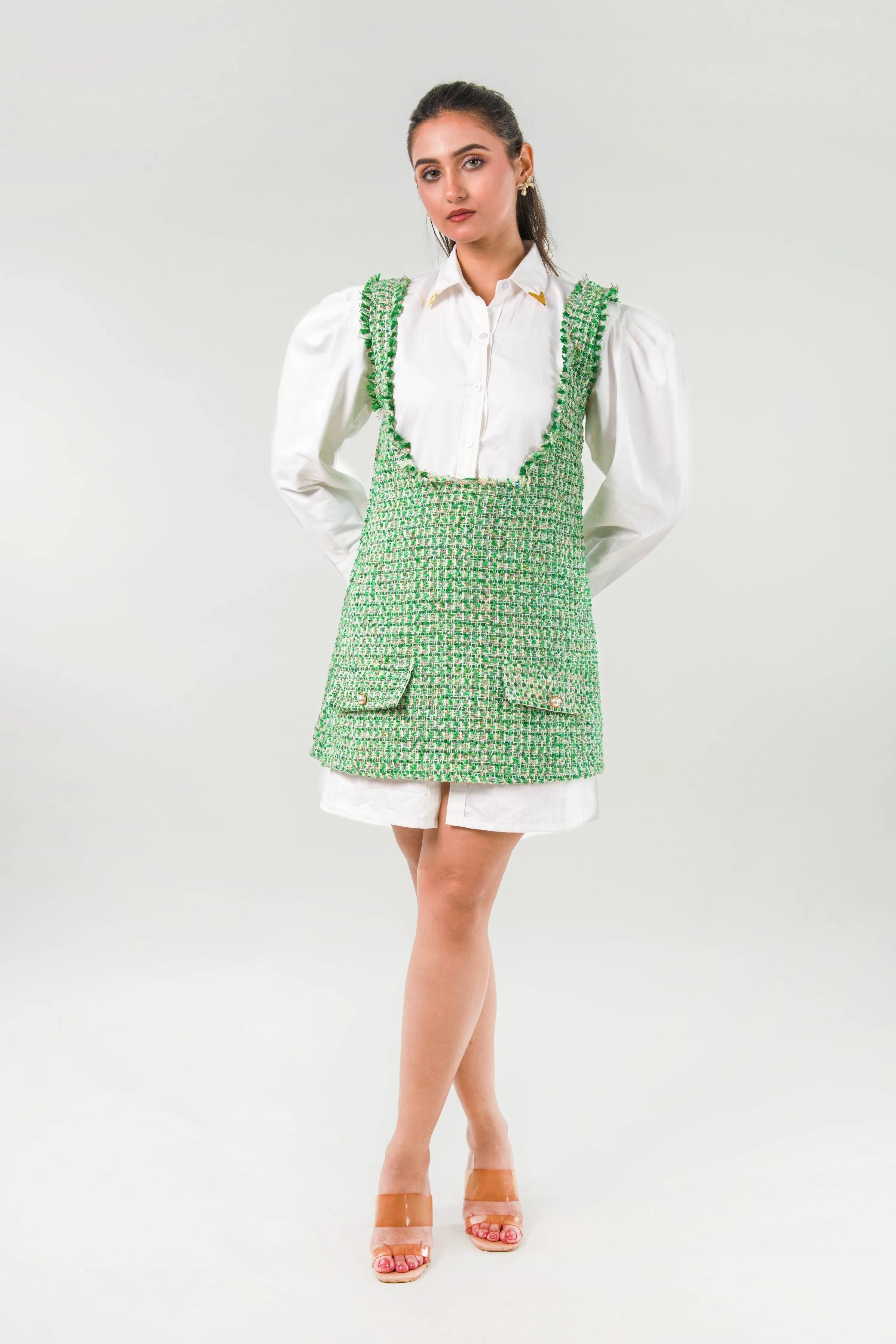 Tweed Layered Dress