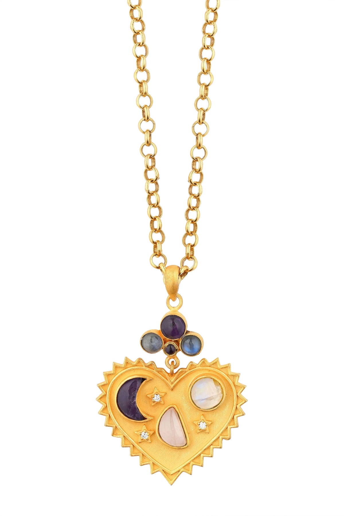 Moonlit Heart Necklace