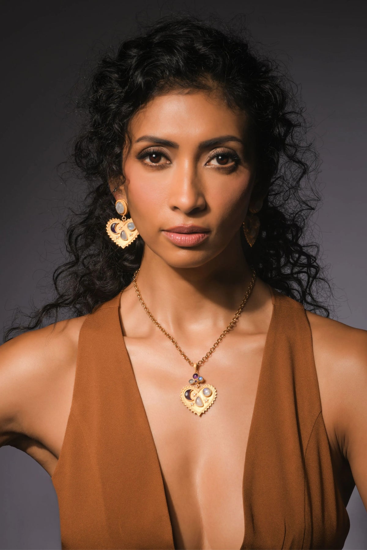 Moonlit Heart Necklace