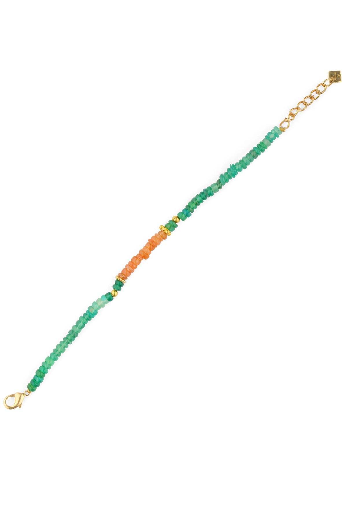 Eden Glow Bracelet  (Green Onyx + Strawberry)