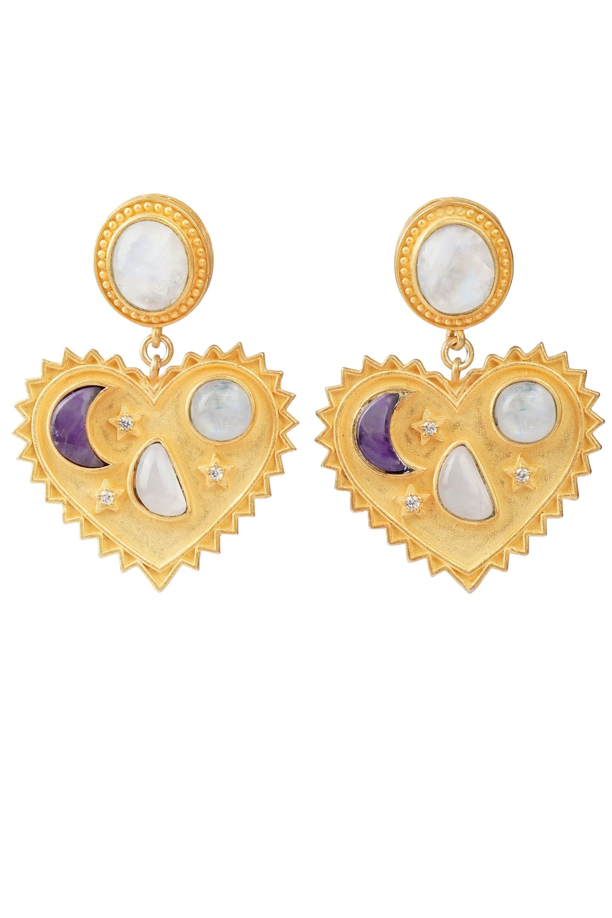 Moonlit Heart Earrings