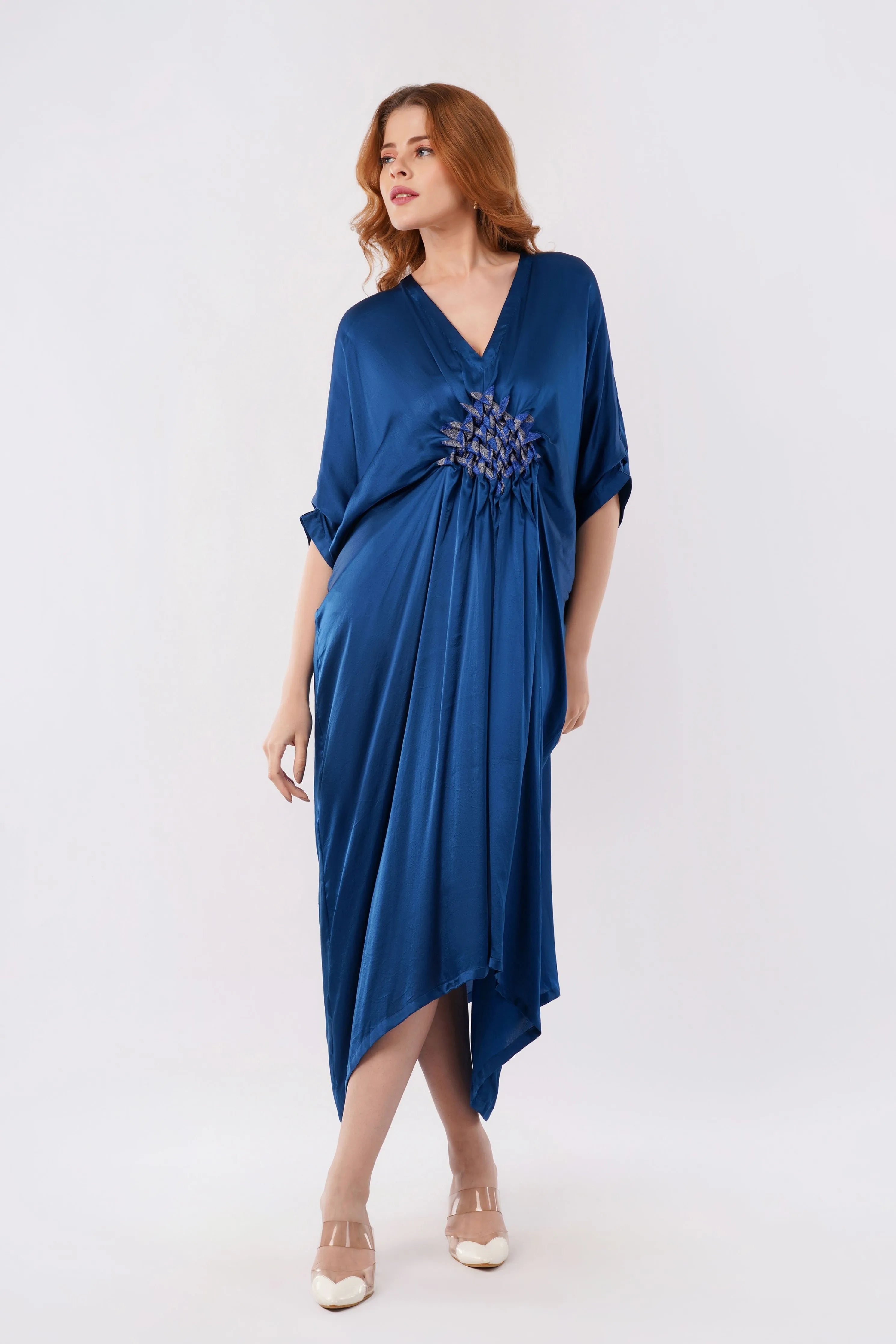 Smocked kaftan
