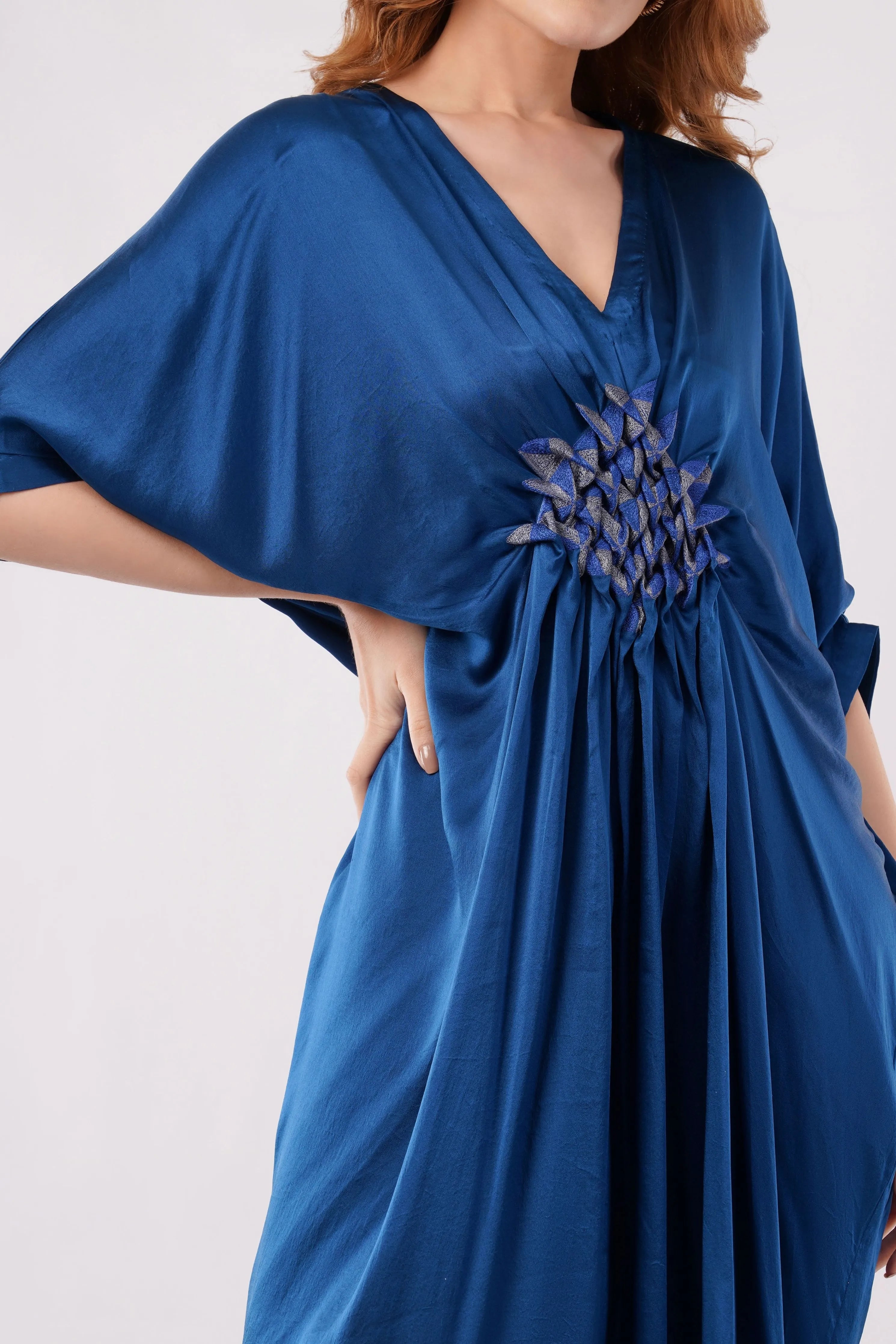 Smocked kaftan