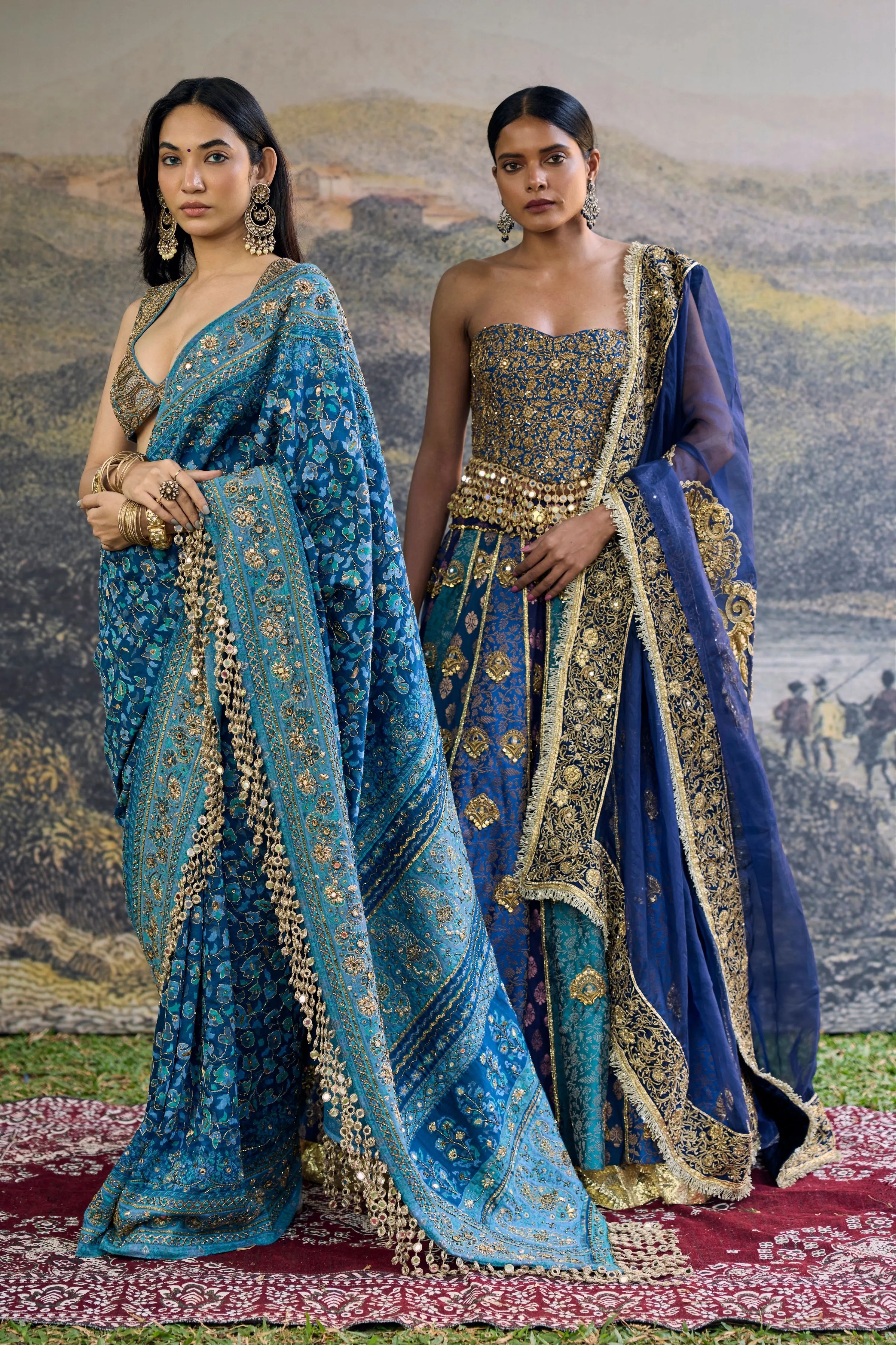 Neelambari Saree Set