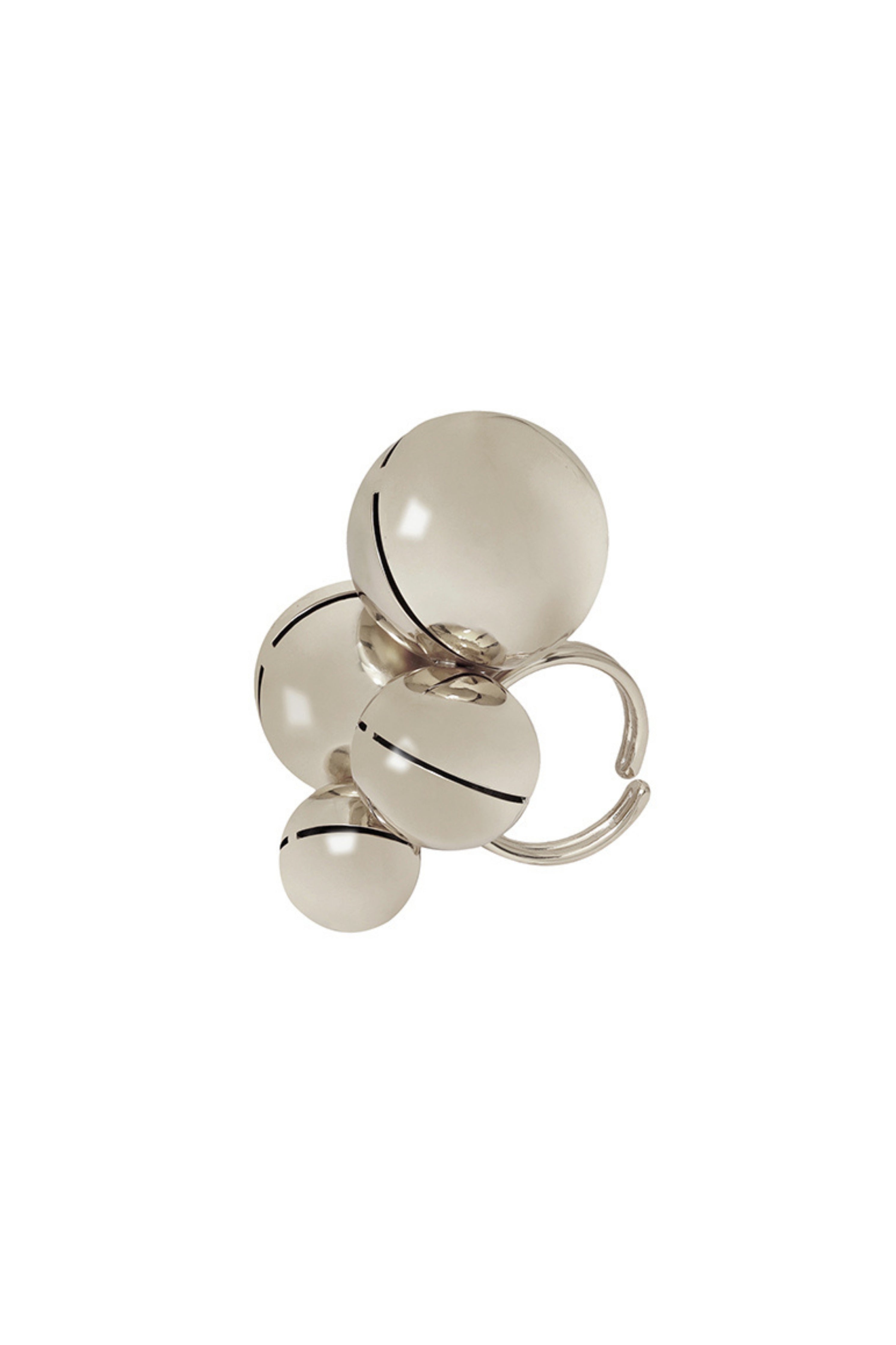 Silver Montreal Cluster Ring