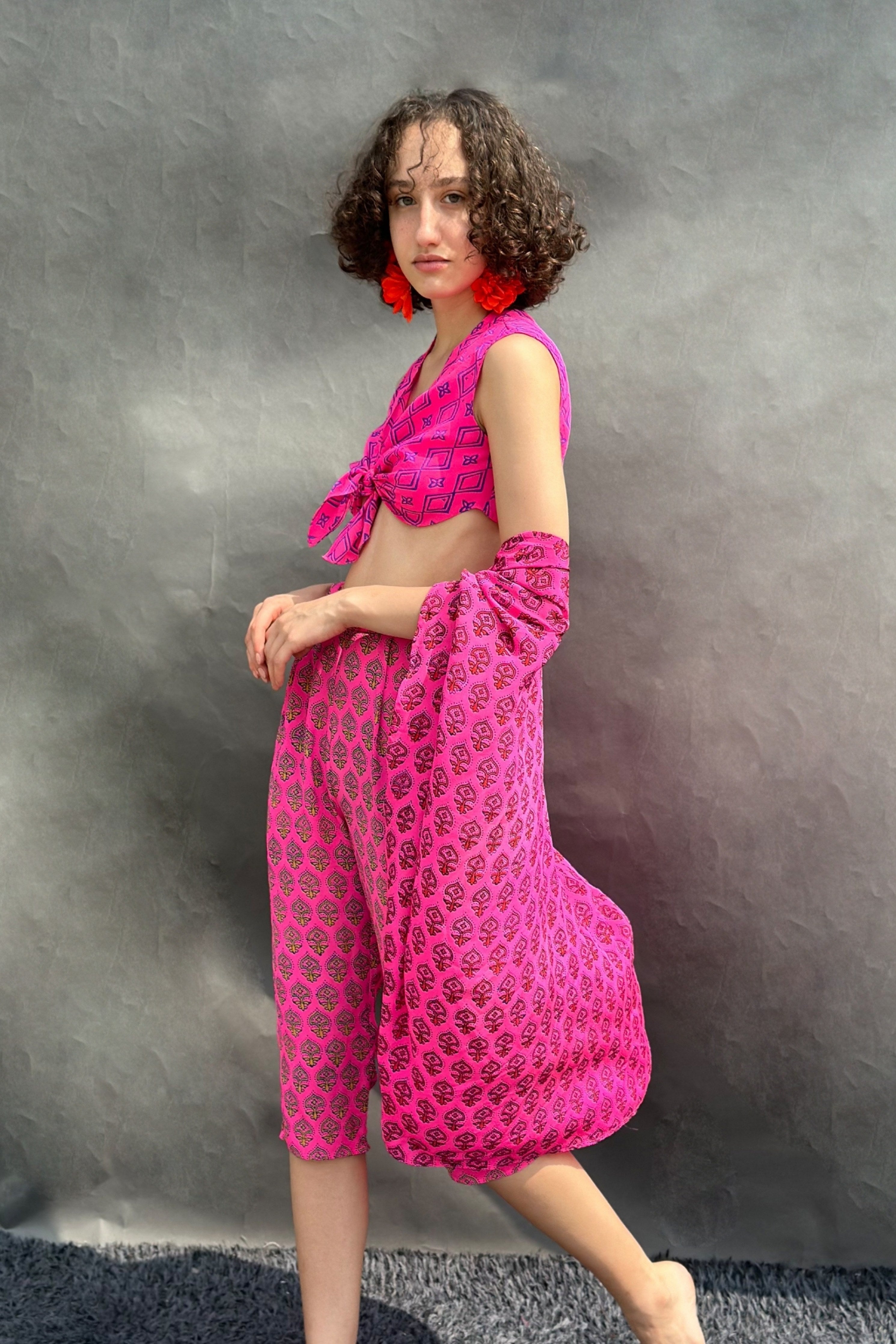 Neon Pink Cape Set