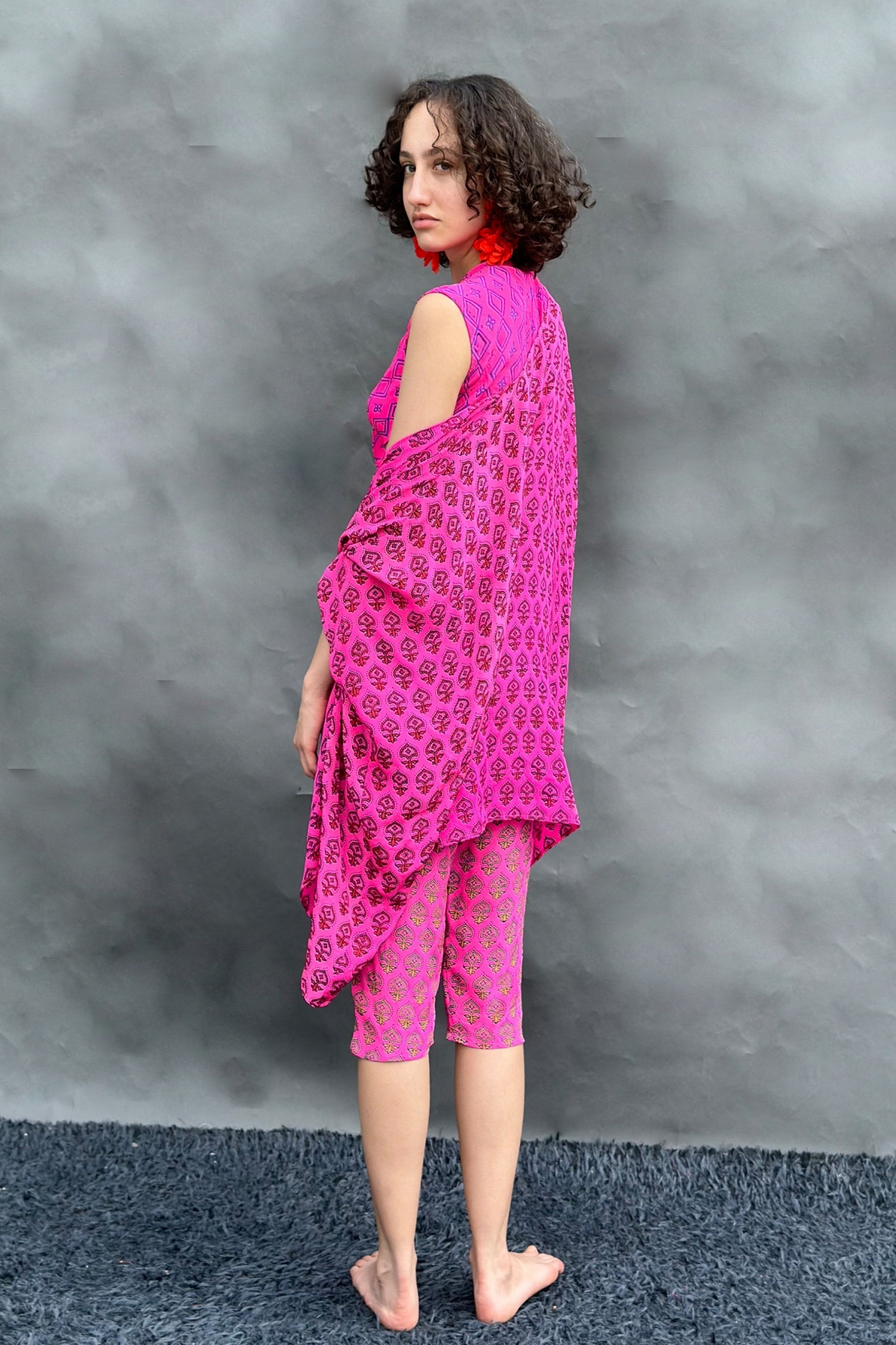 Neon Pink Cape Set