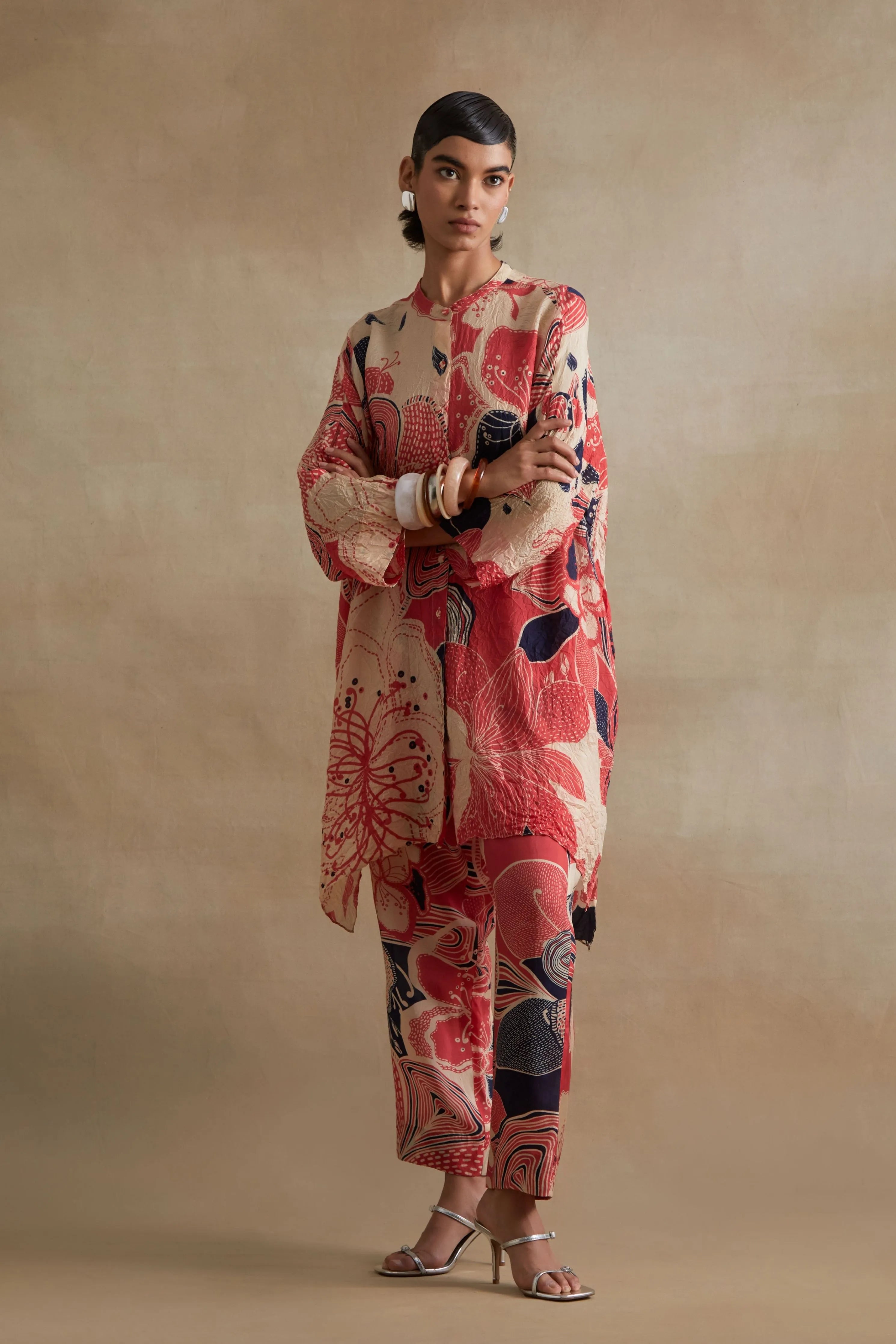 Tomato Handcrafted Tunic Set