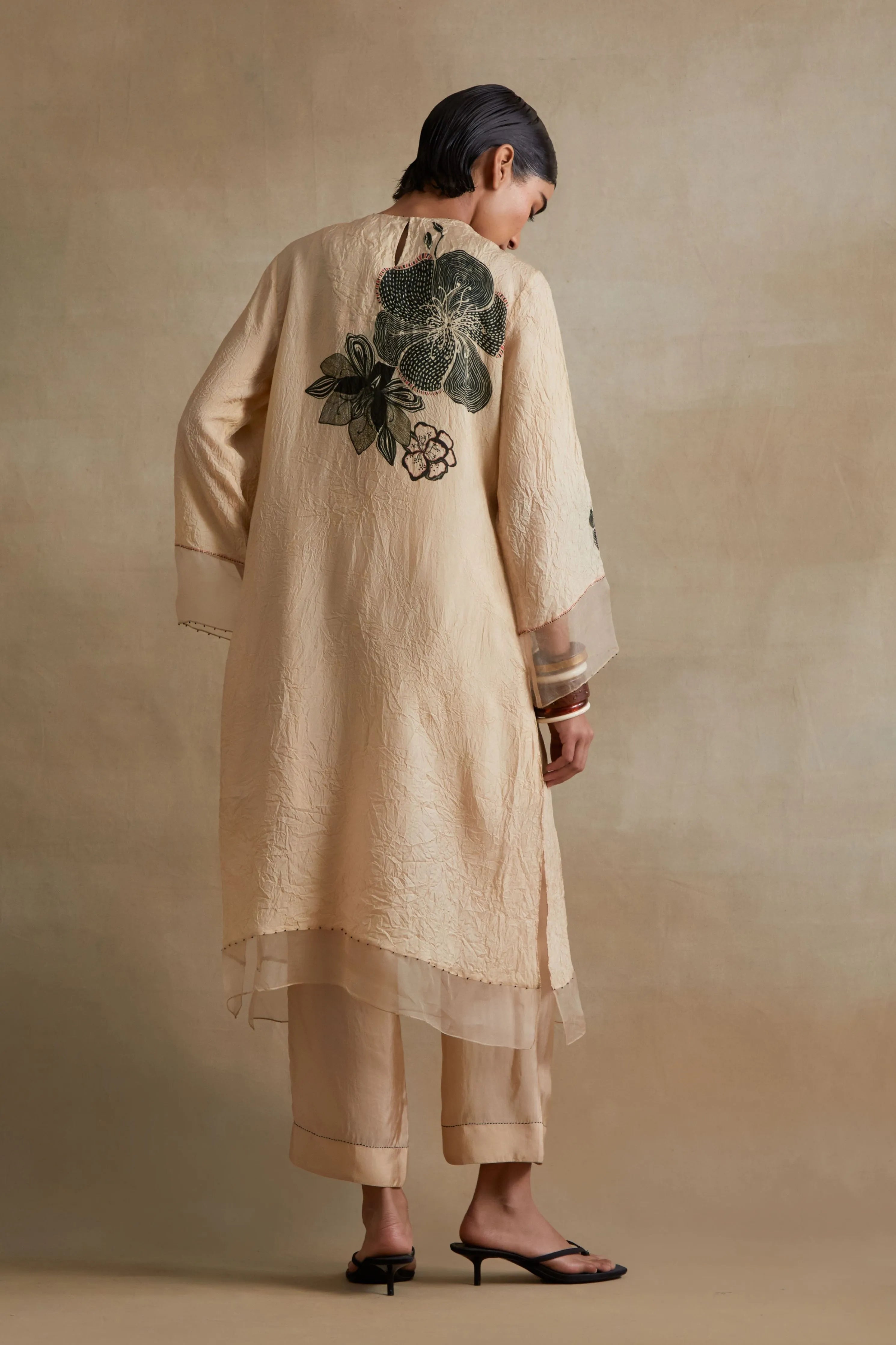 Clay Bold Floral Print Kurta Set