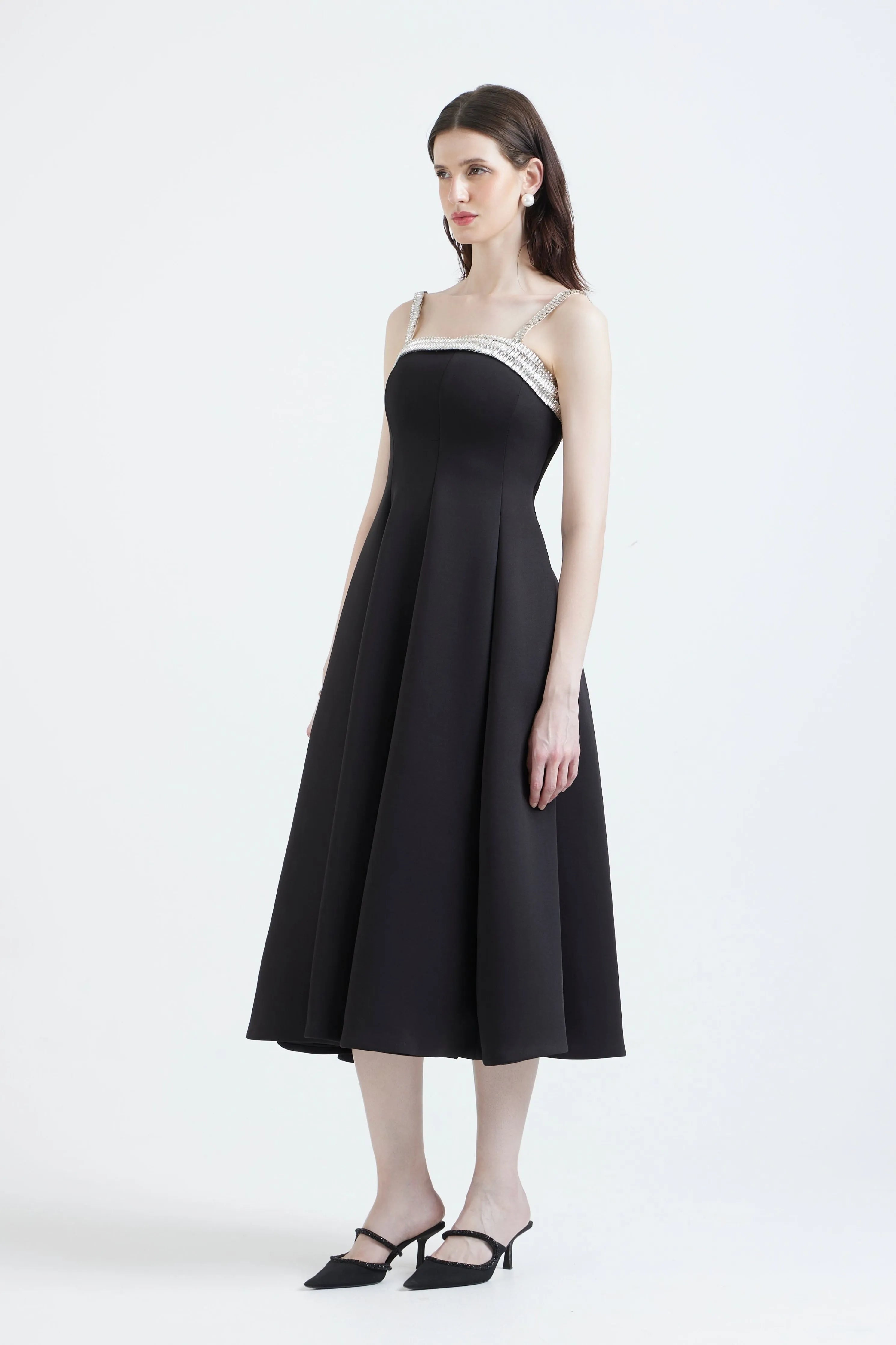 Nysa Stone Dress With Overlay