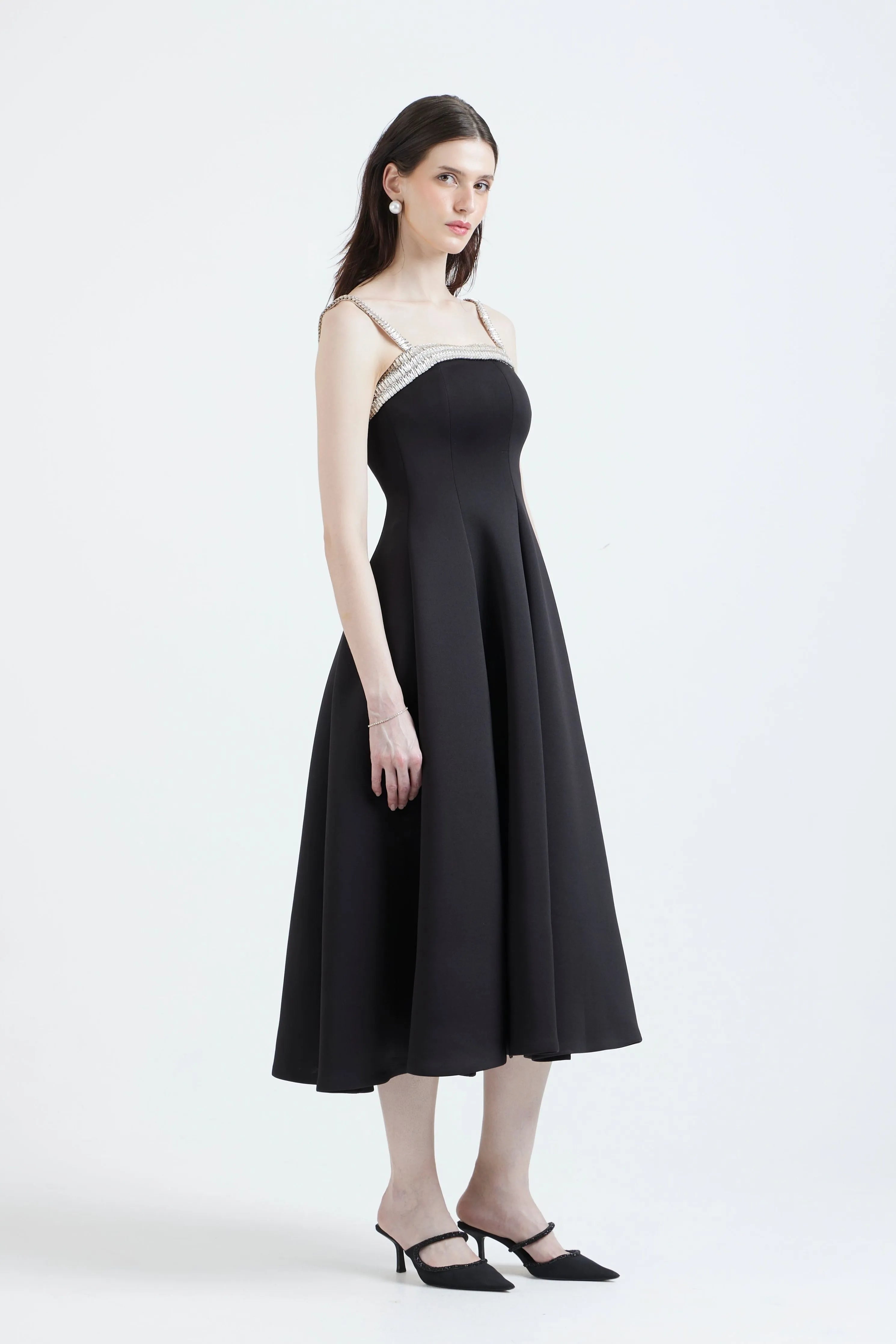 Nysa Stone Dress With Overlay