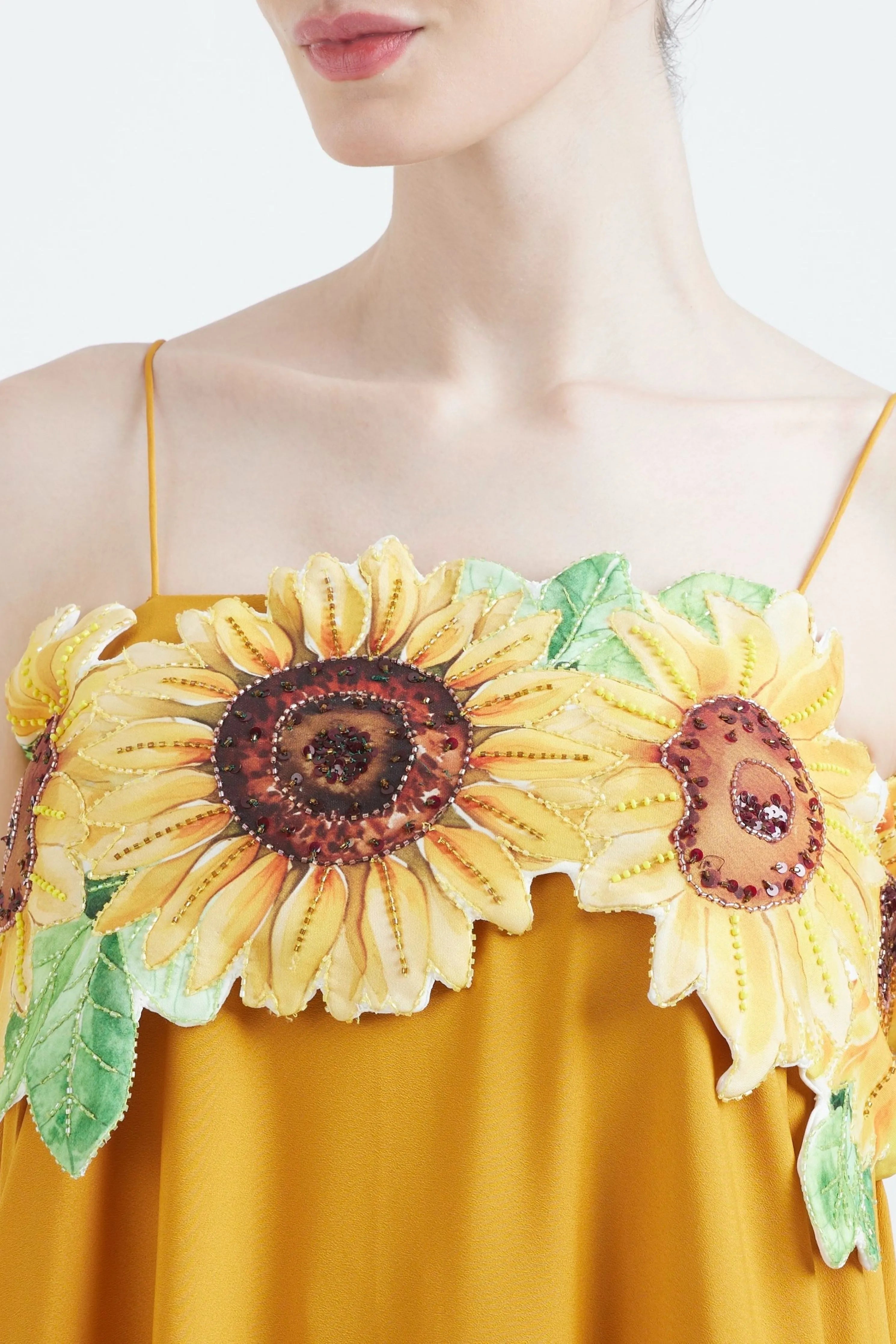 Nora Sunflower Dress Withtube