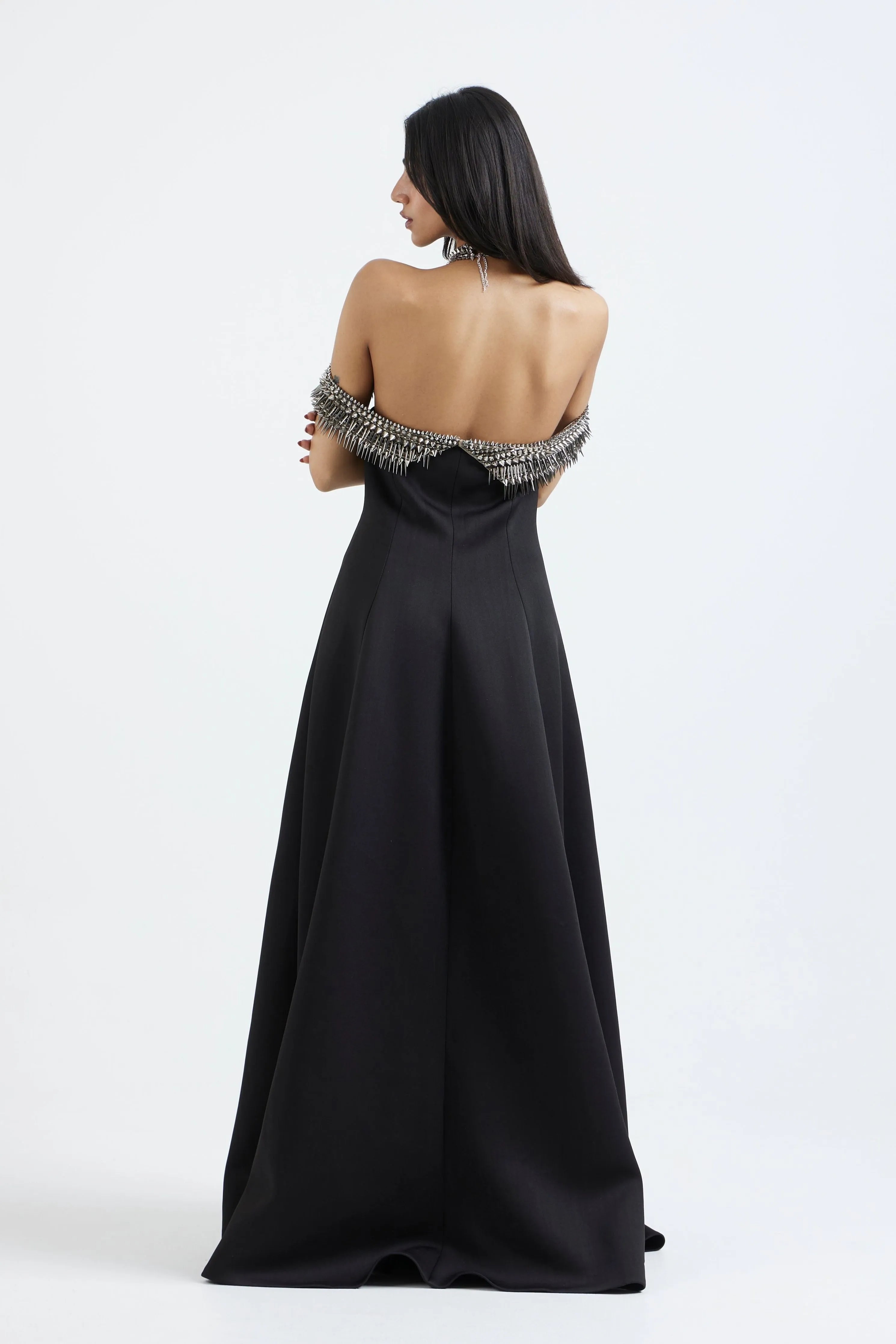 Kaira Spikes Gown With Overlay