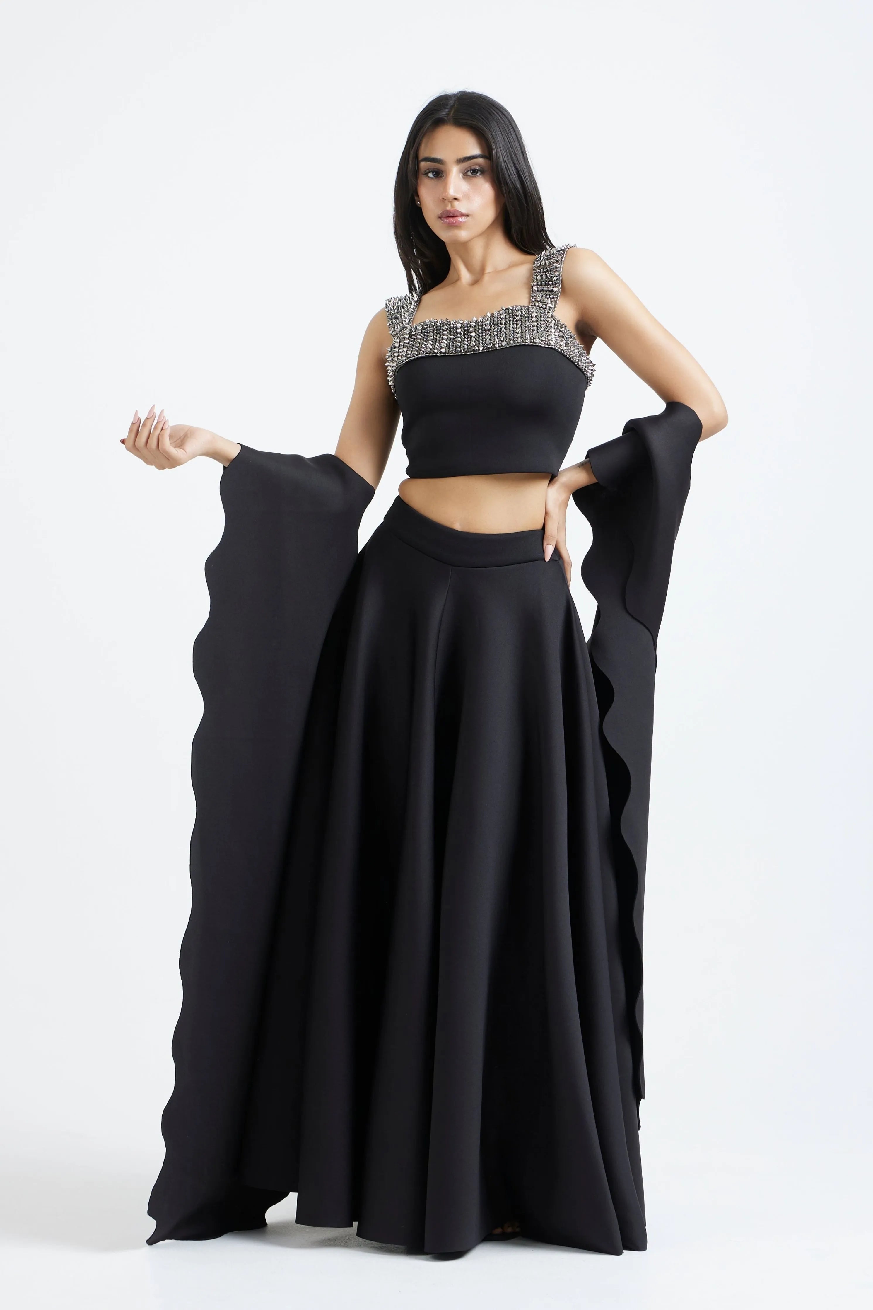Alia Set Studded Overlay