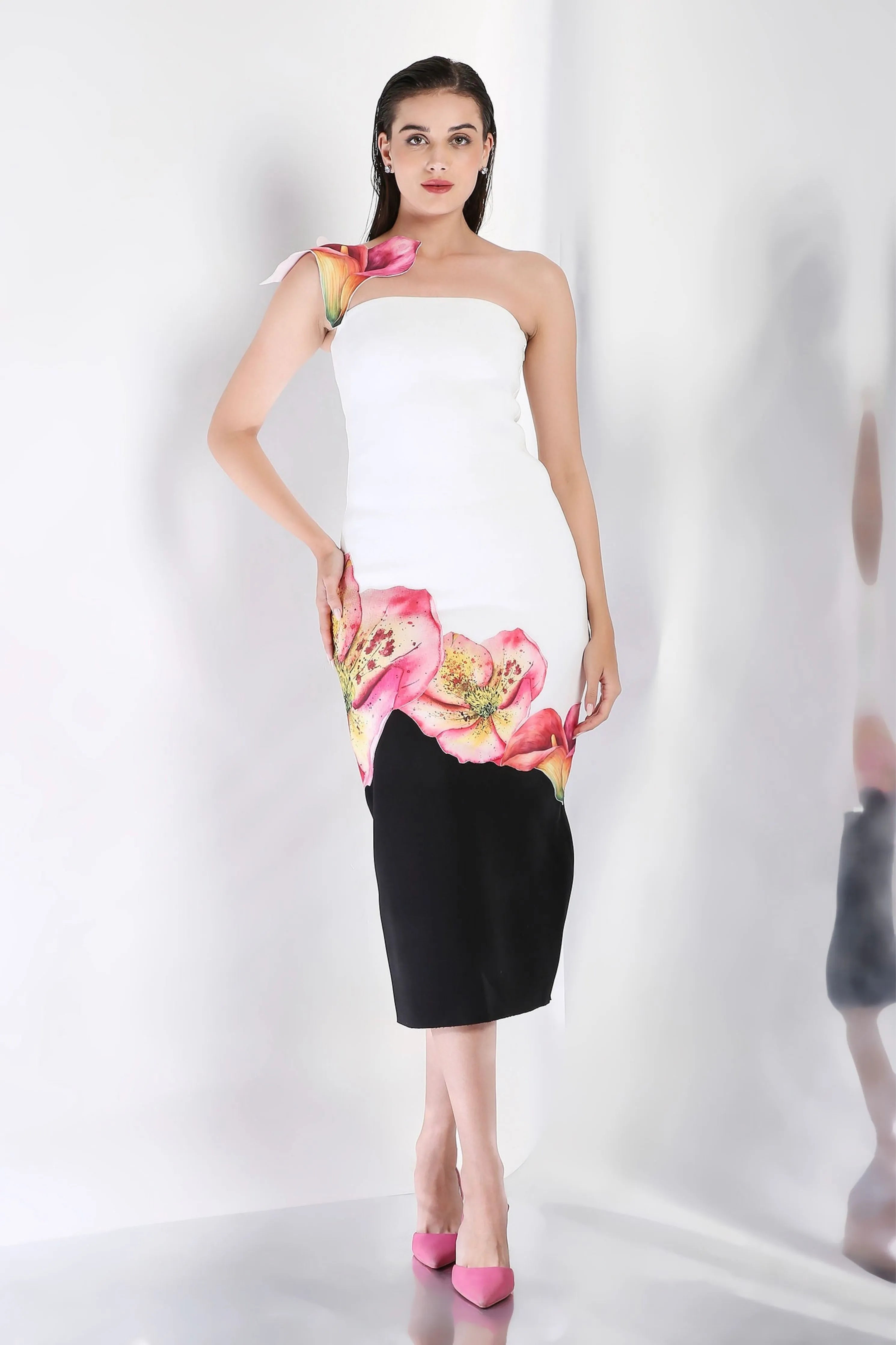 Tulip Dress Detachable Strap