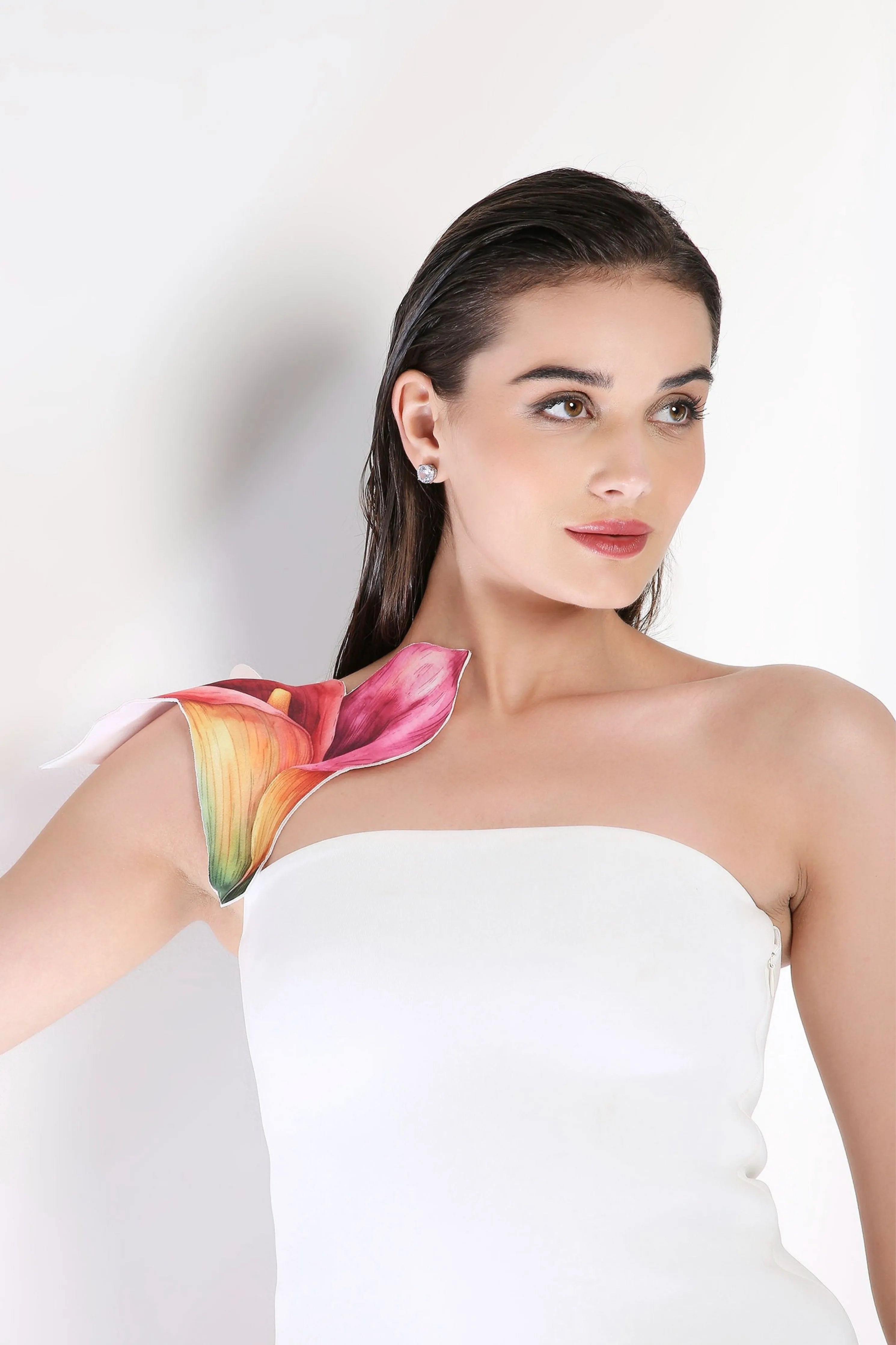Tulip Dress Detachable Strap