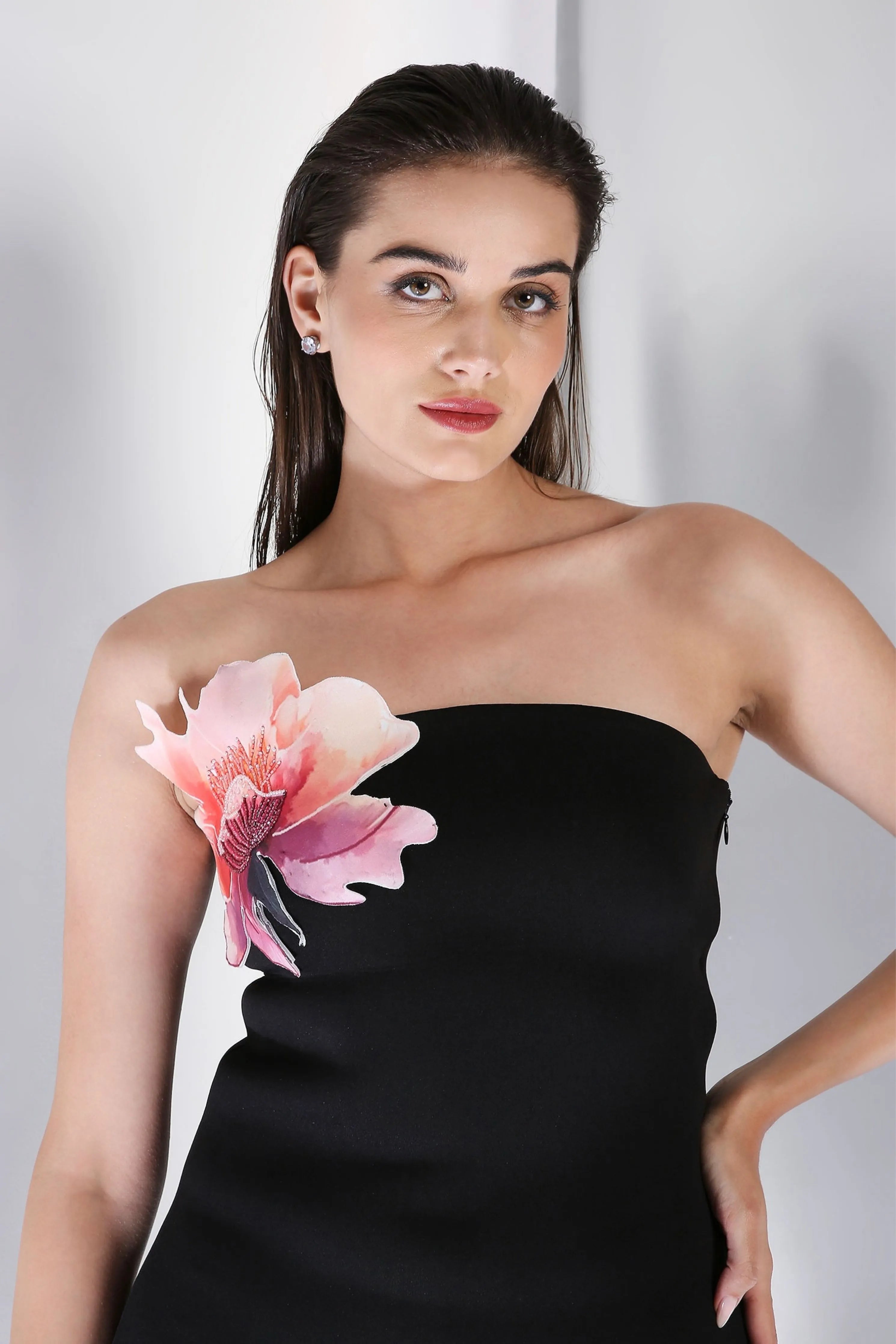 Maeve Dress With Detachable Wrap