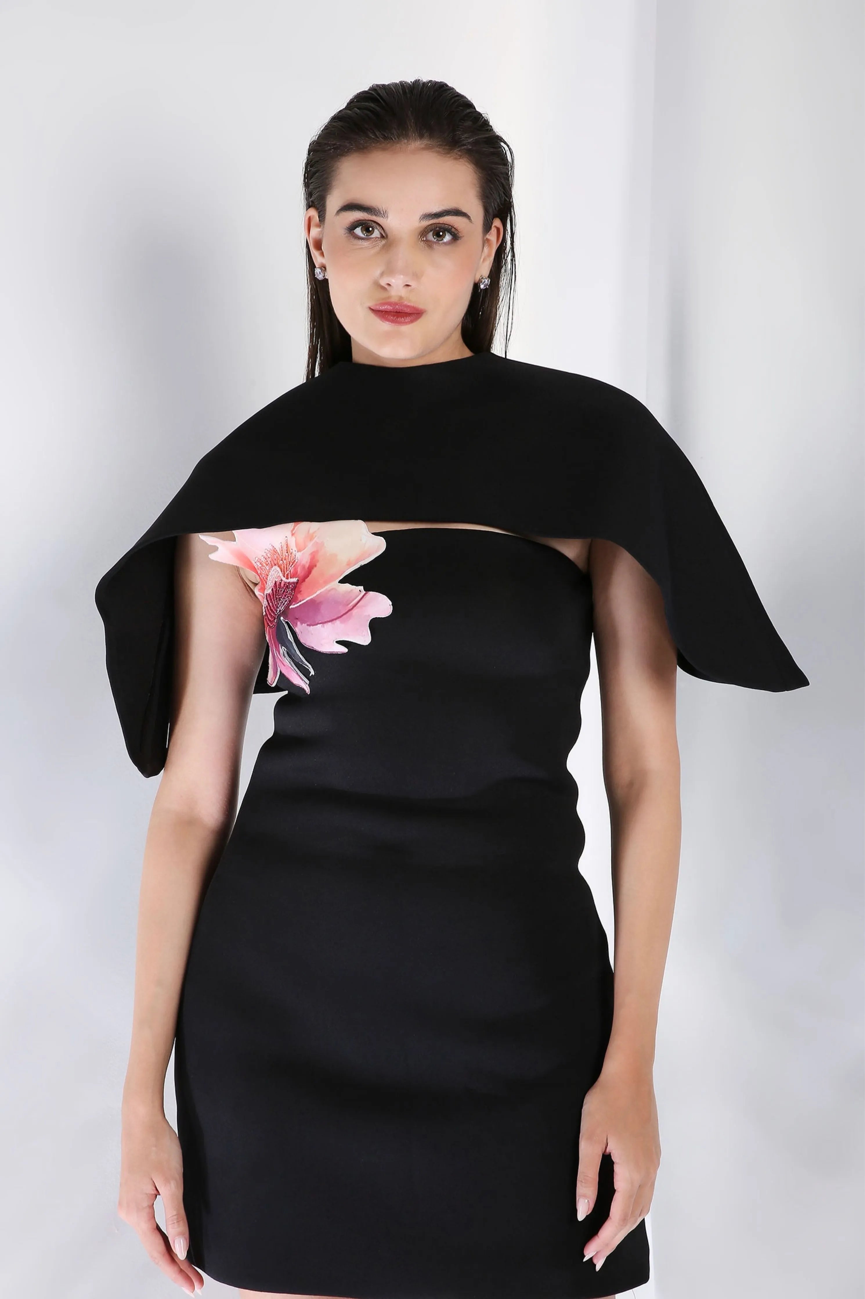 Maeve Dress With Detachable Wrap