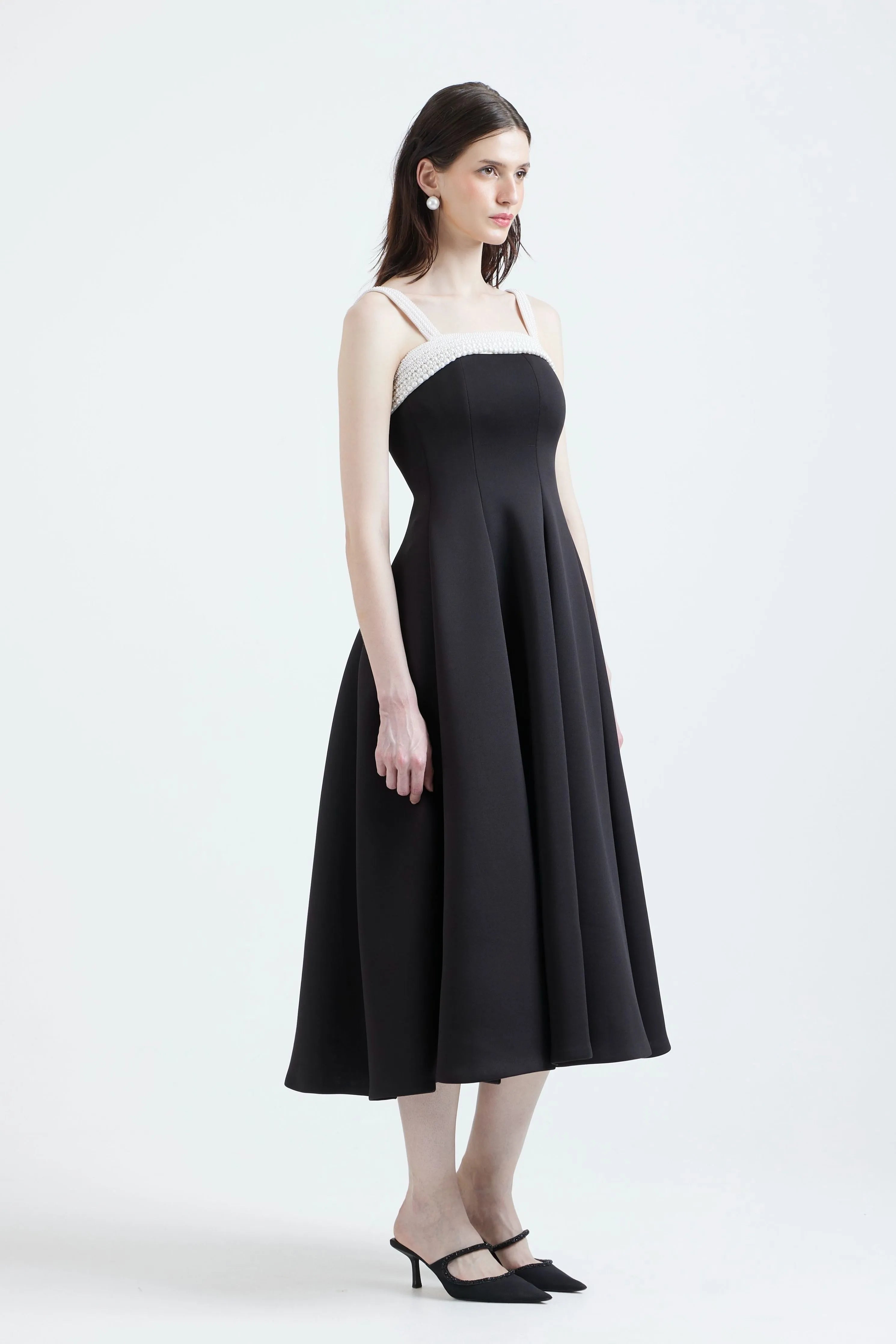 Nysa Dress With Stone Overlay