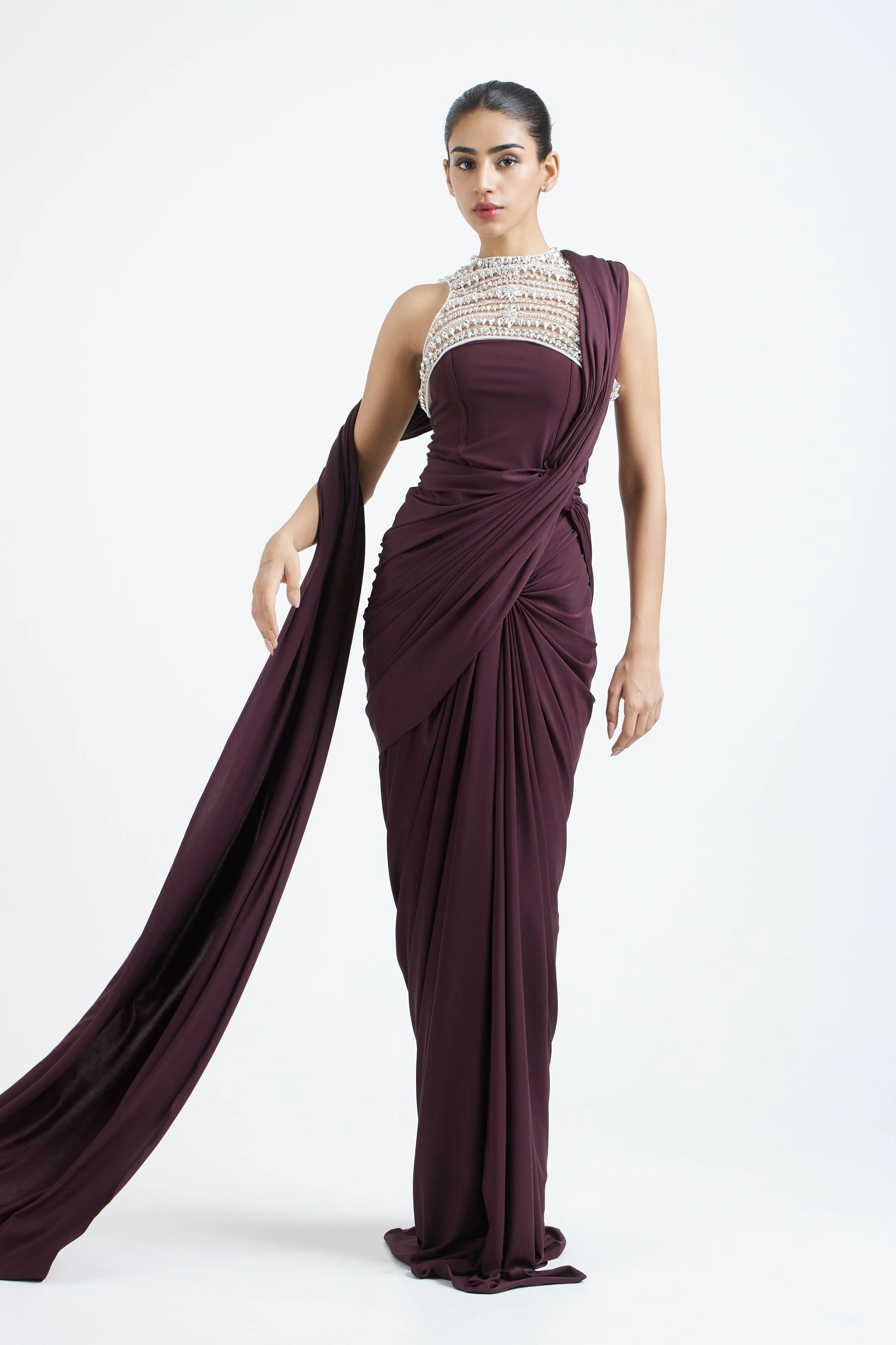 Shanaya Base Detachable Pallu & Overlay
