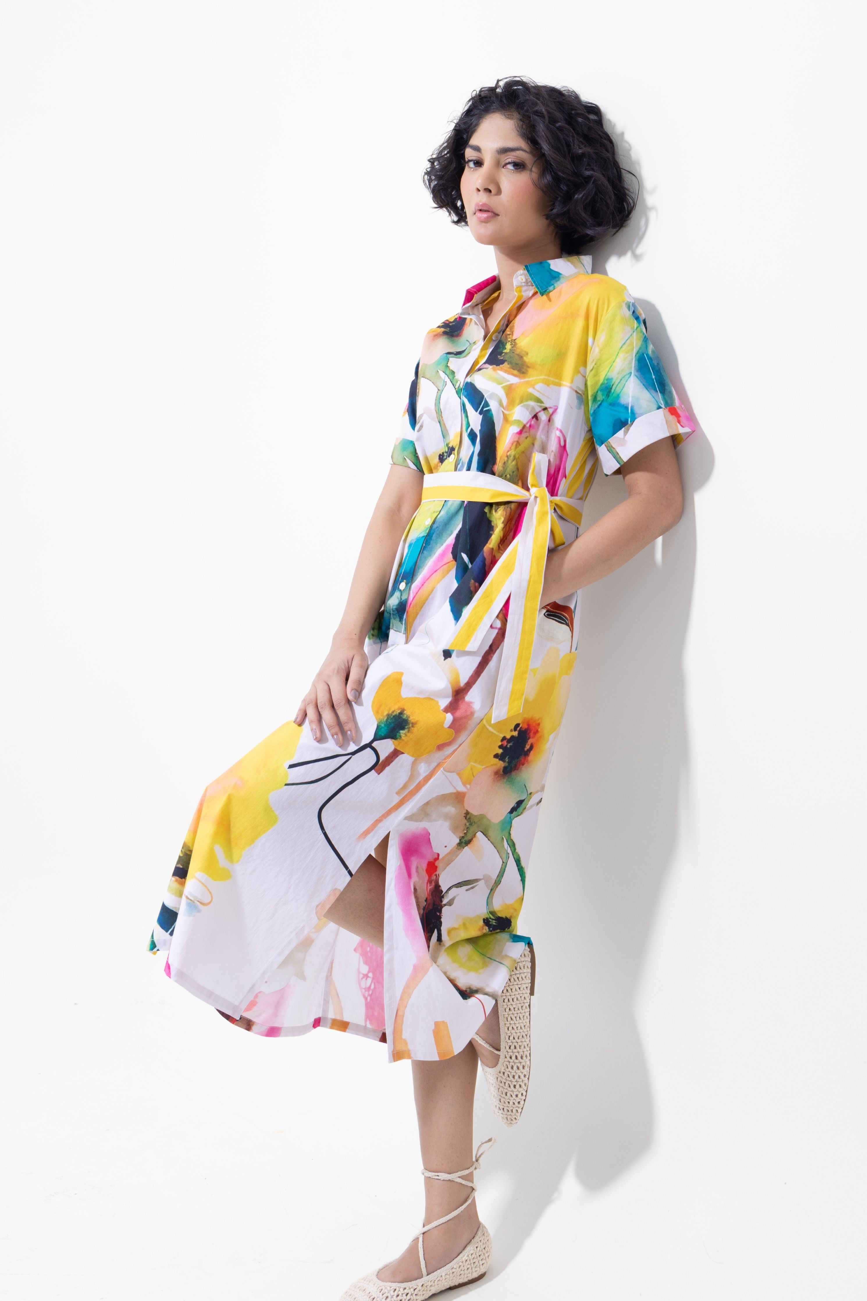 Abstract Art Middi Dress