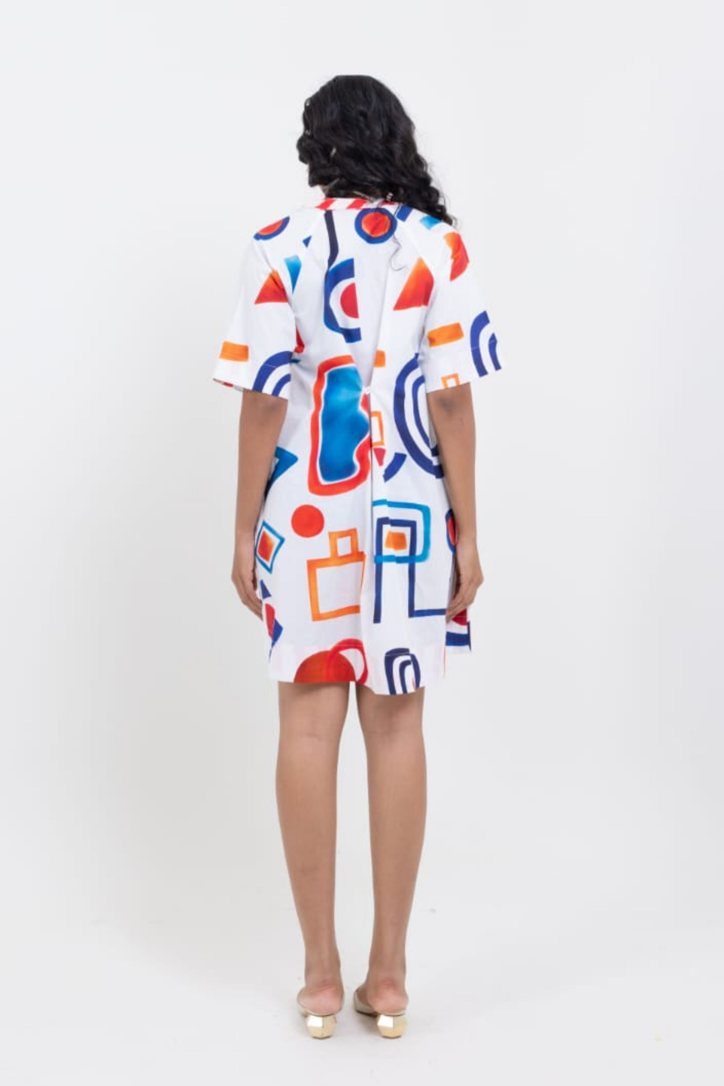 Abstract Art Shirt Dress