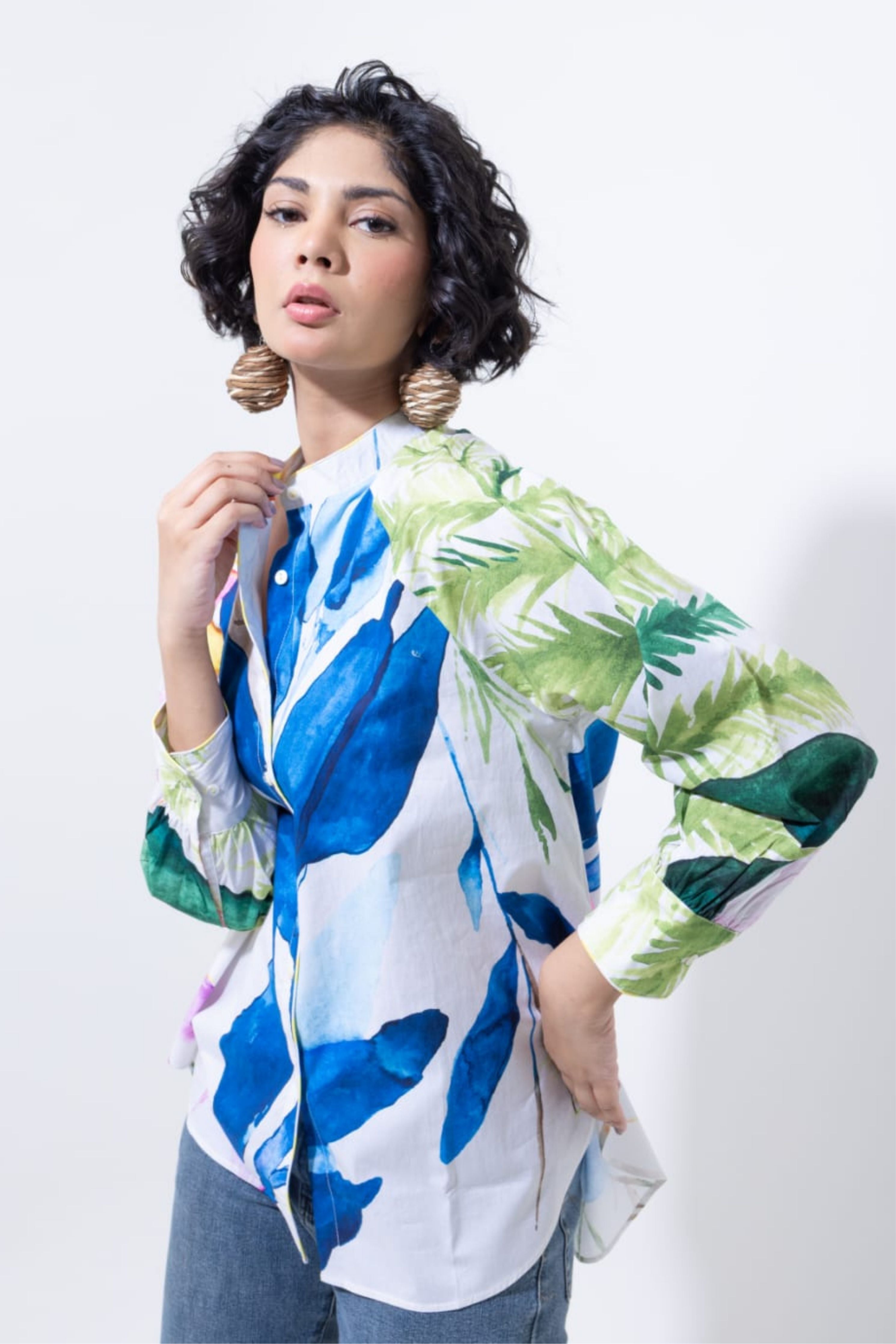 Botanical Bliss Printed Shirt