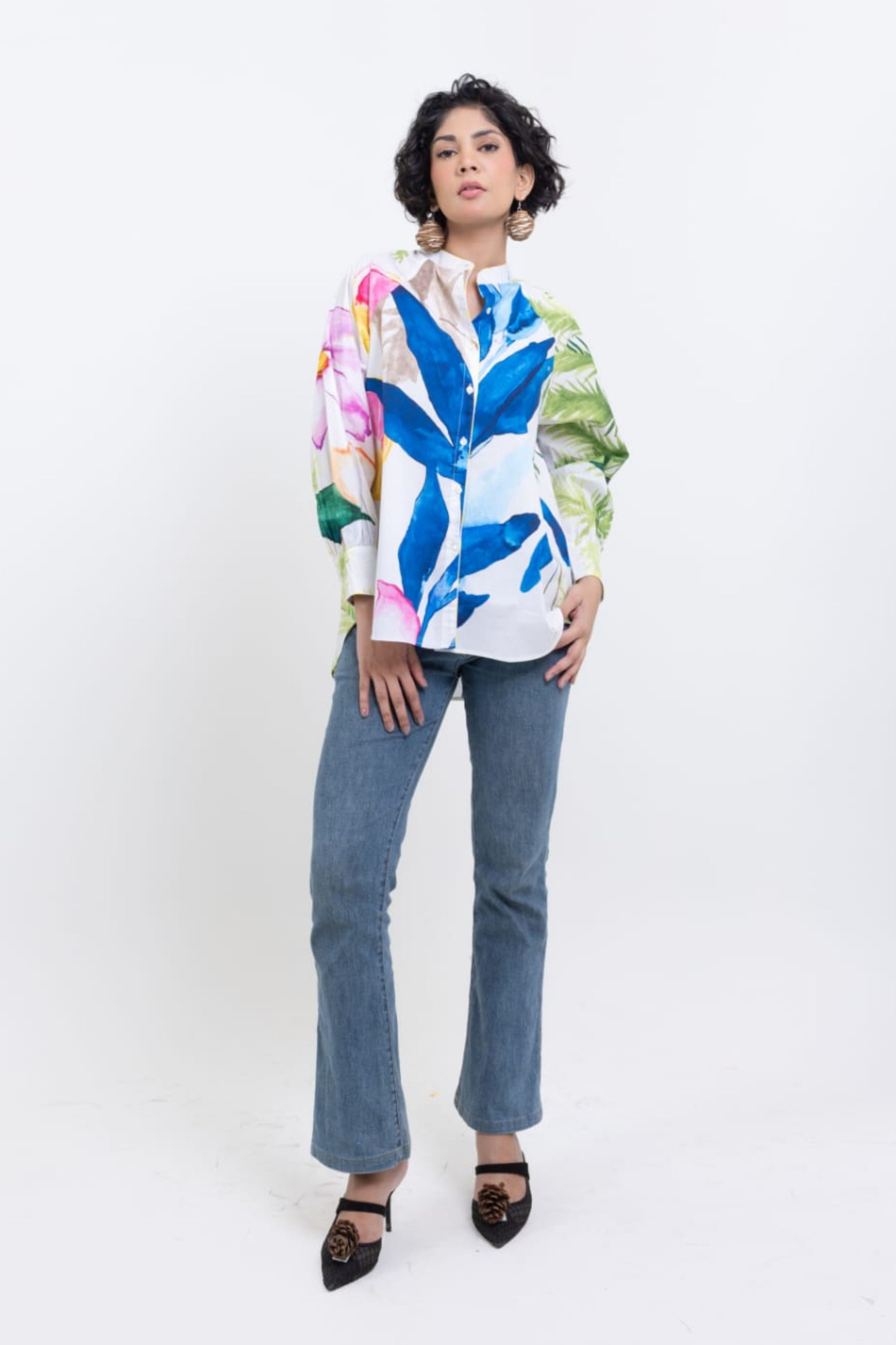 Botanical Bliss Printed Shirt