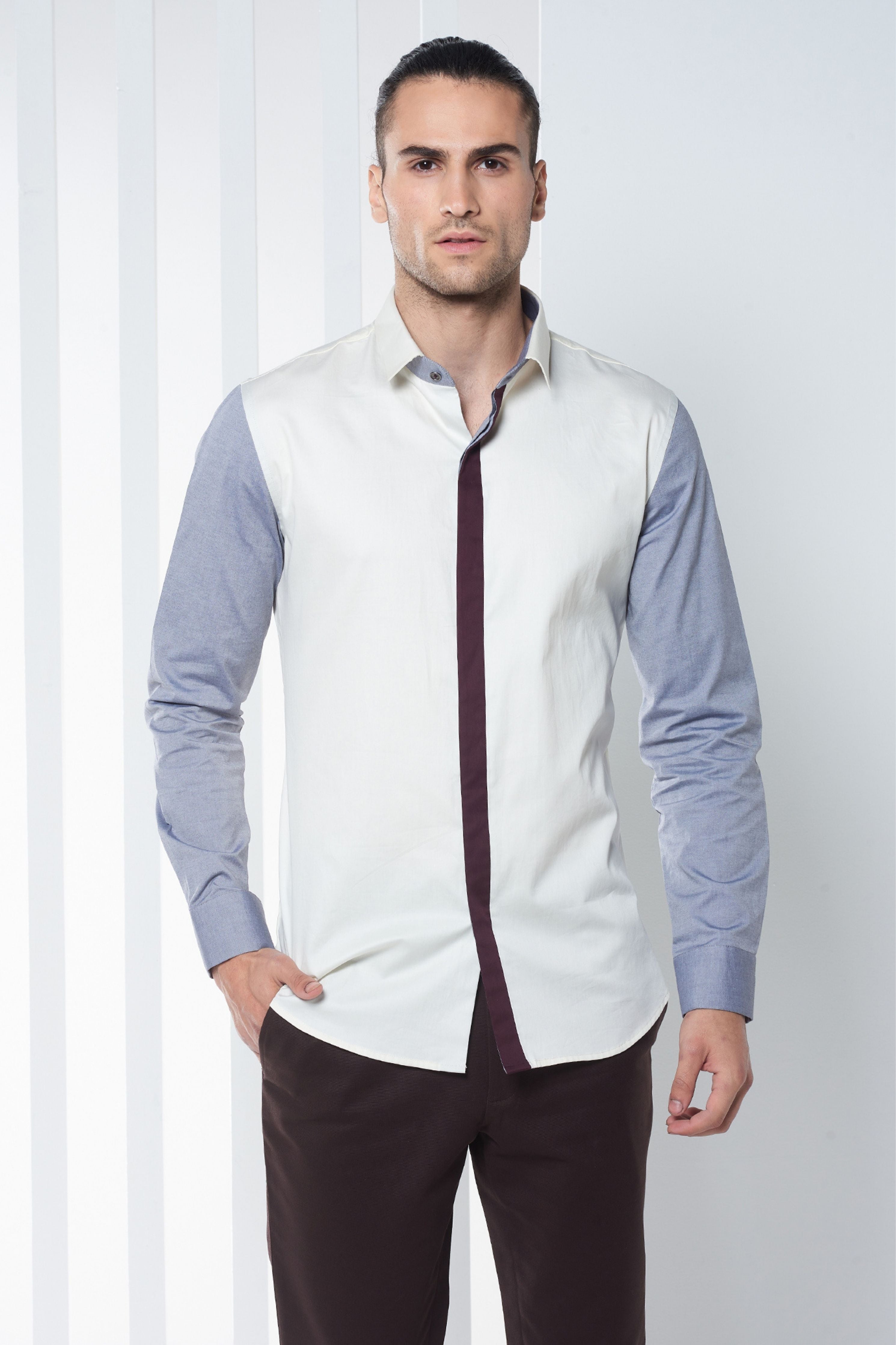 Placket Plum Shirt
