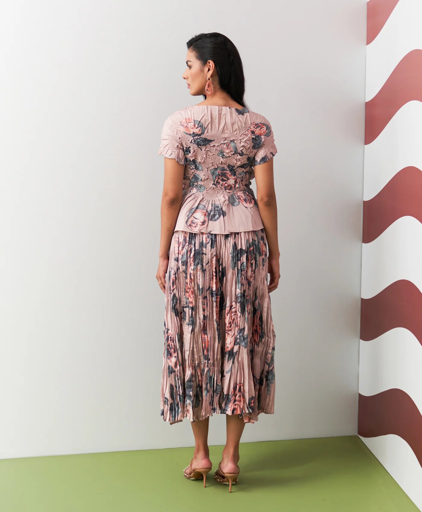 PEACH JASMIN SKIRT SET