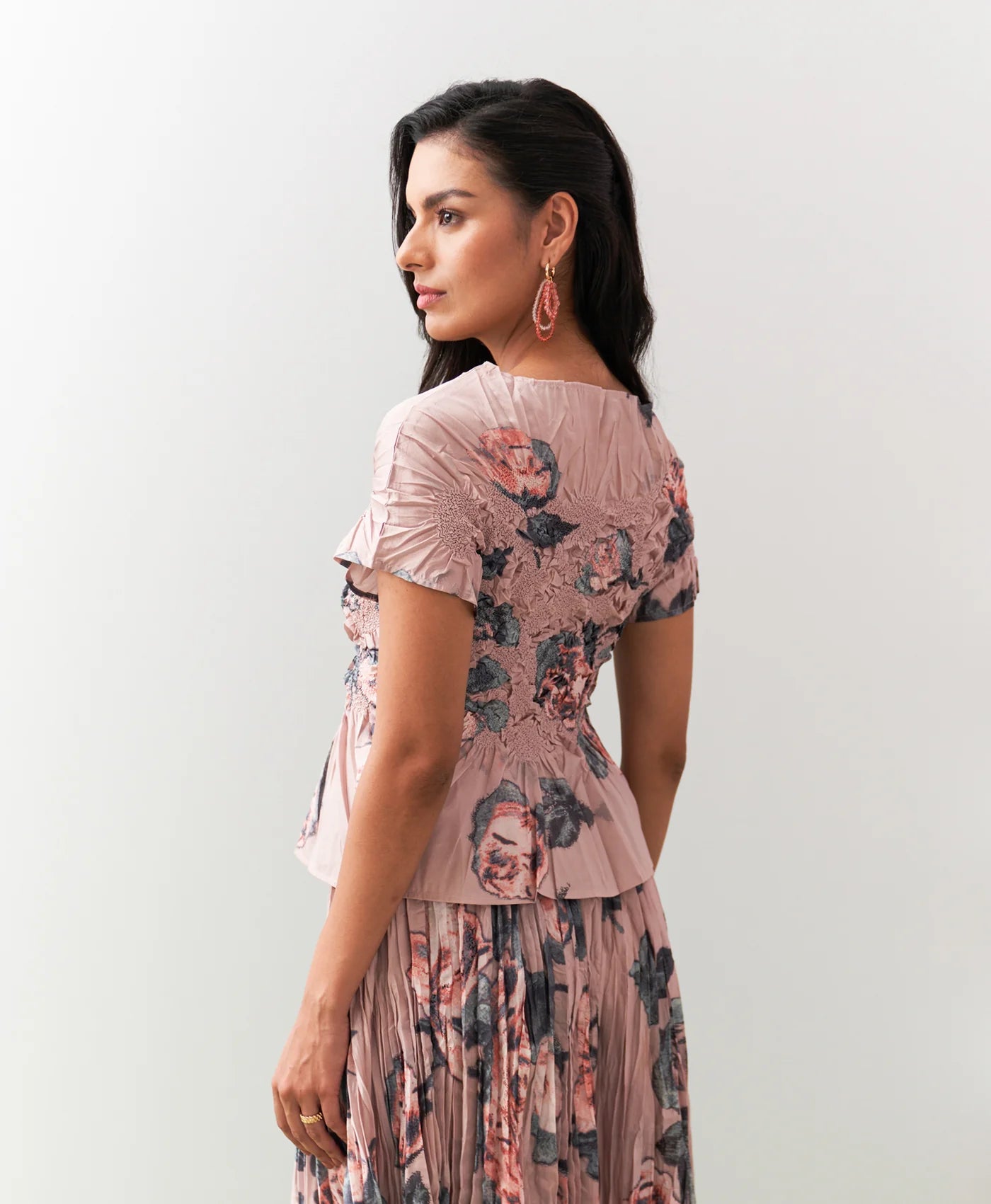 PEACH JASMIN SKIRT SET