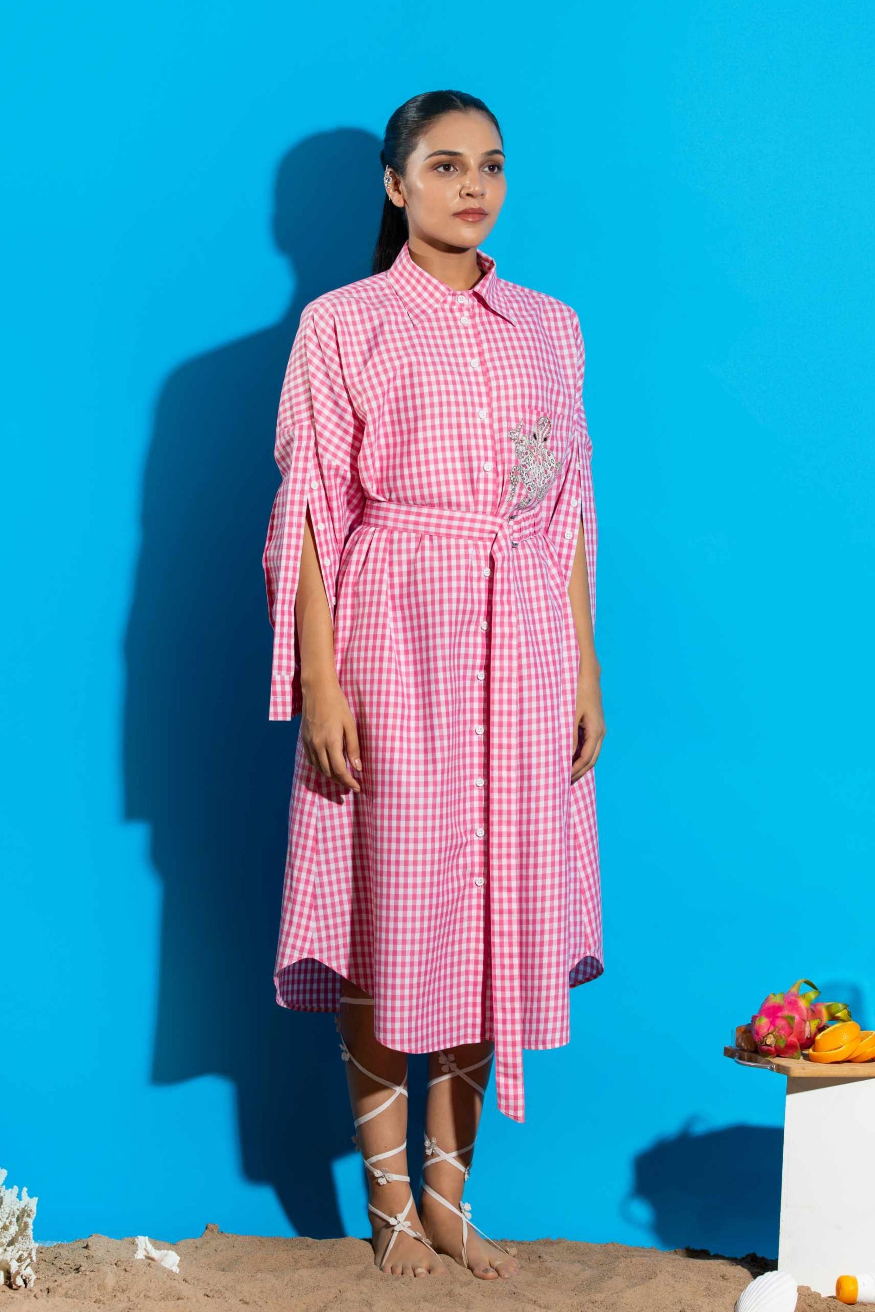 Pink Polypus  Pocket Octopus Dress