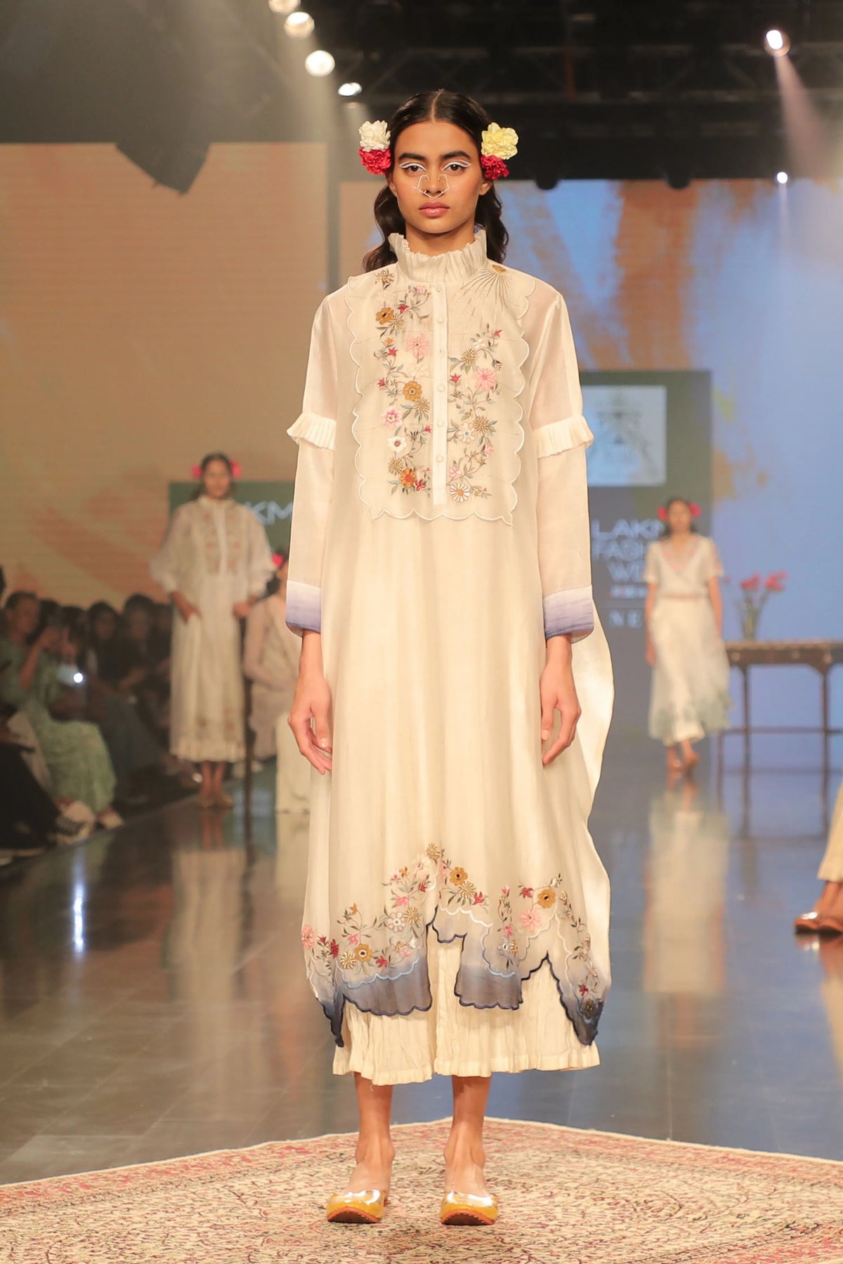 Ivory Chanderi Dress