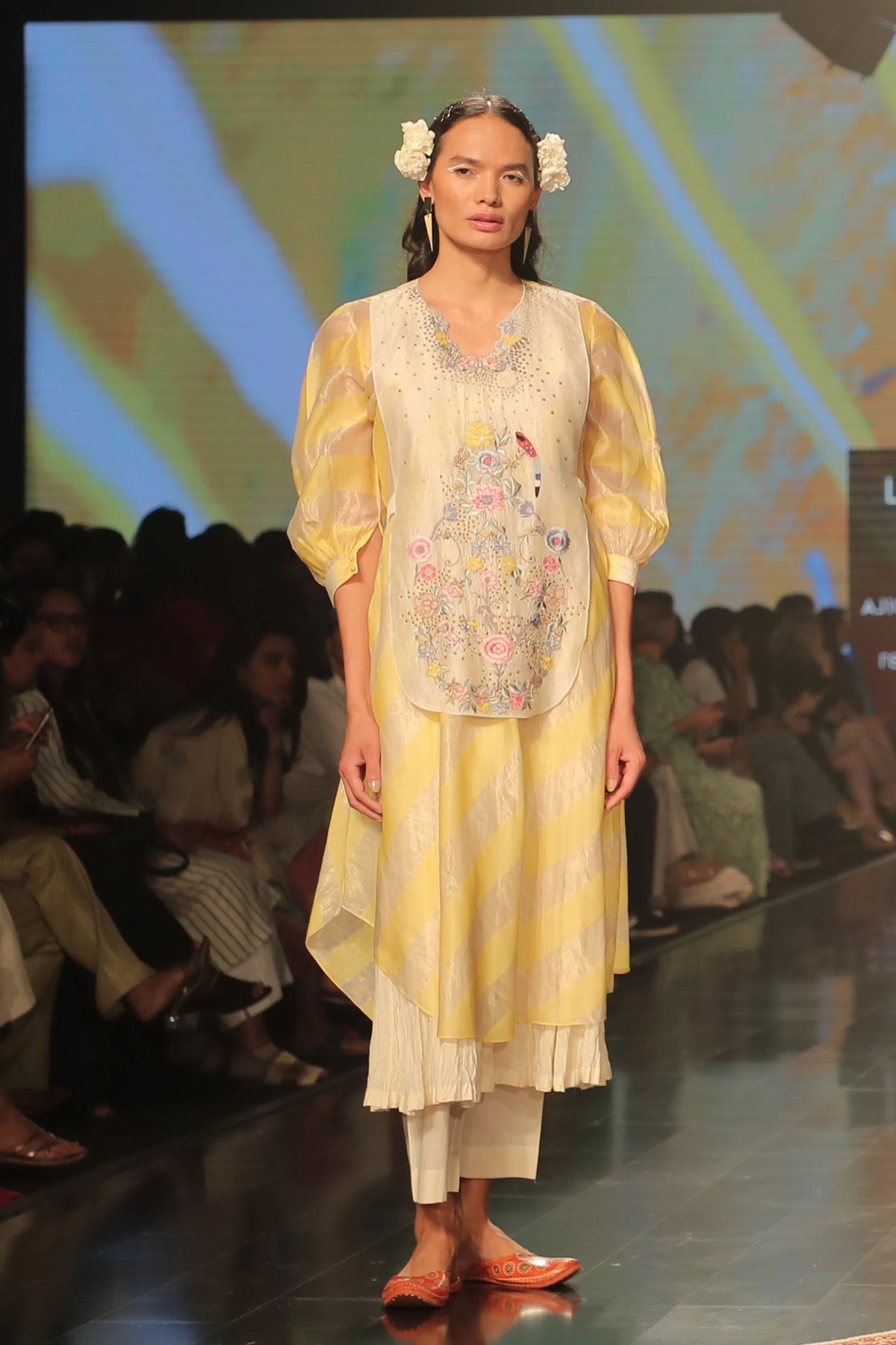 Ivory Silk Chanderi Kurta Set