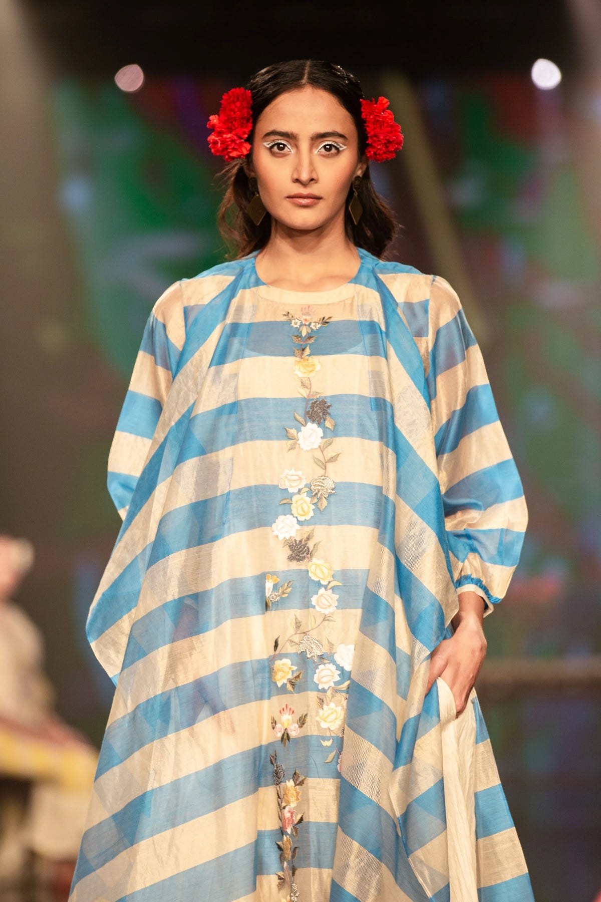 Sky Blue Stripes Kurta