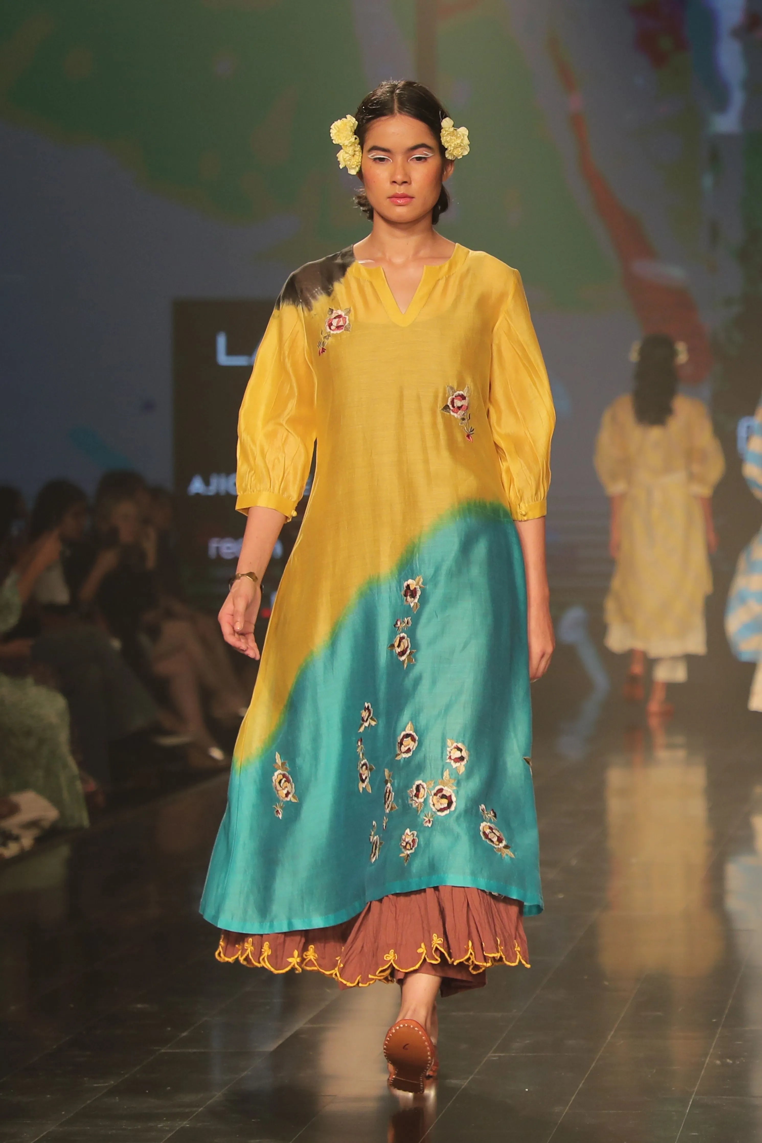 Yellow Ombre Kurta