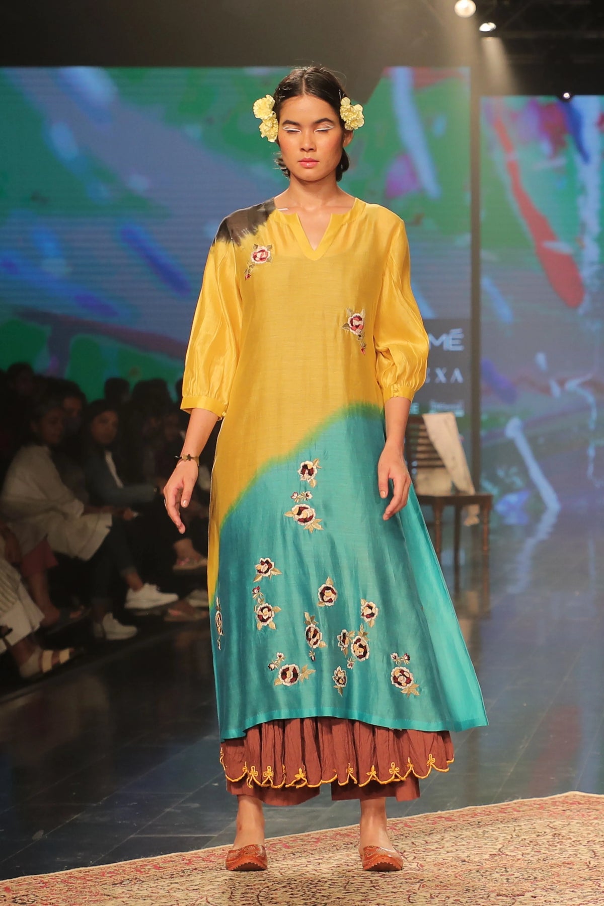 Yellow Ombre Kurta