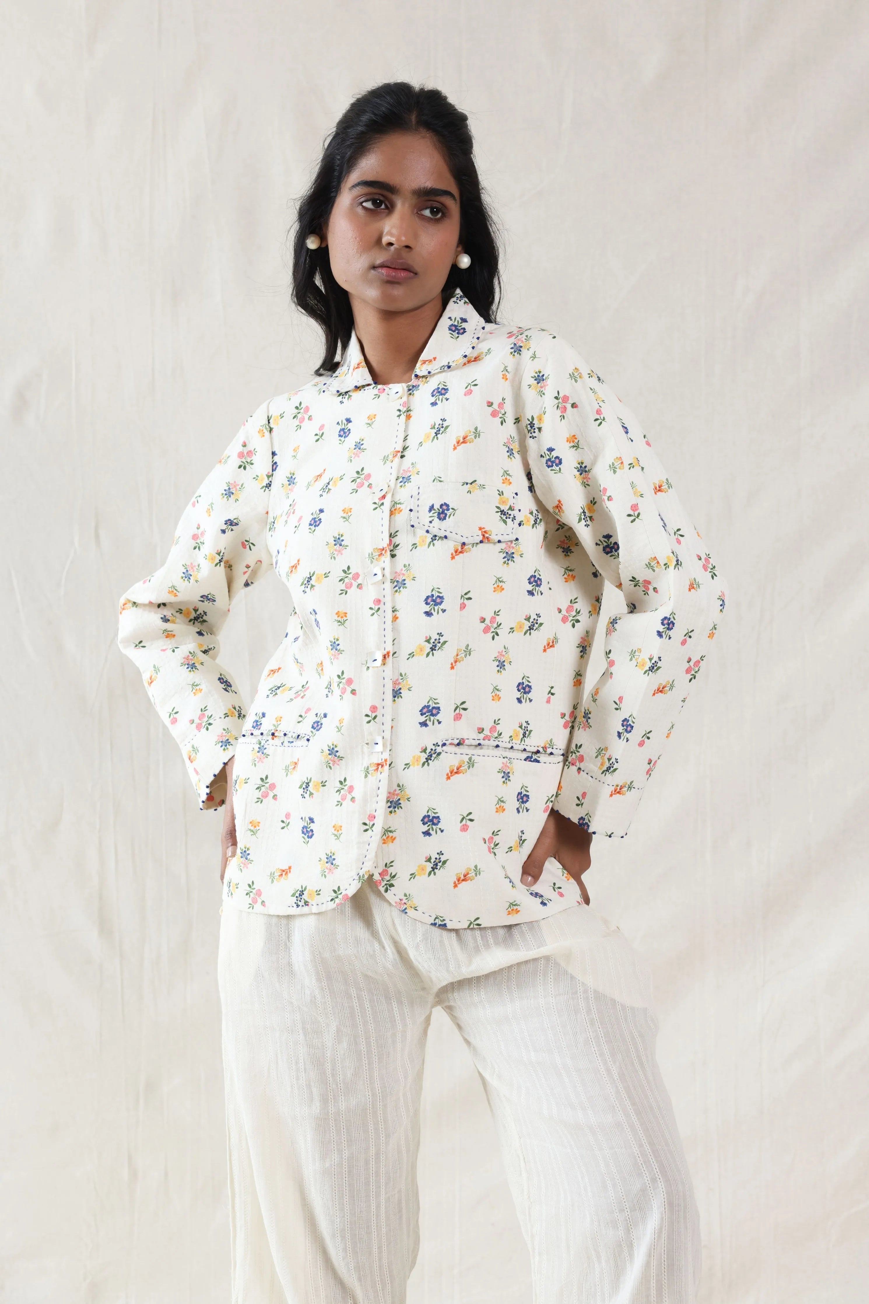 Hand Woven Cotton Silk Jacket