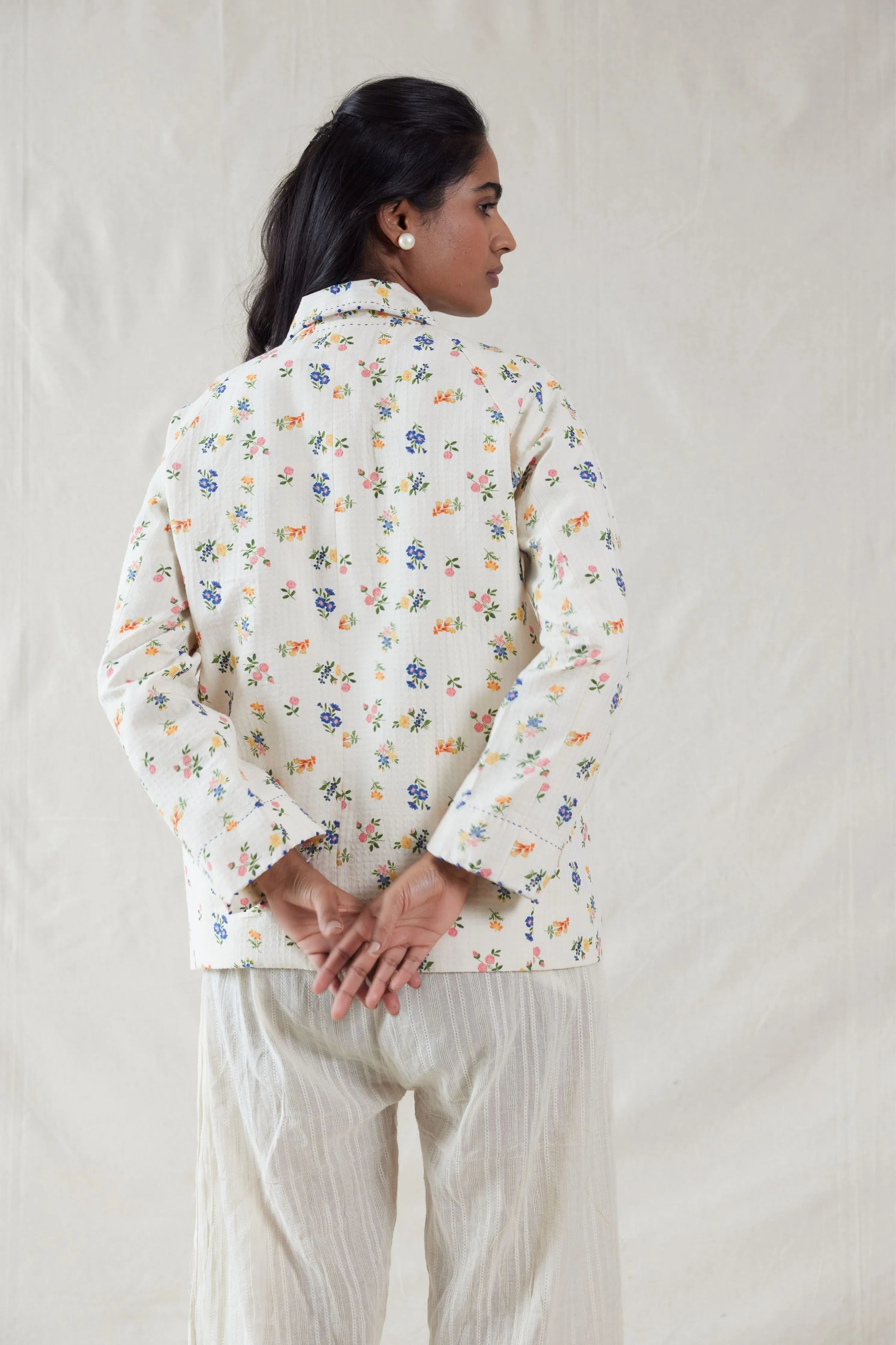 Hand Woven Cotton Silk Jacket